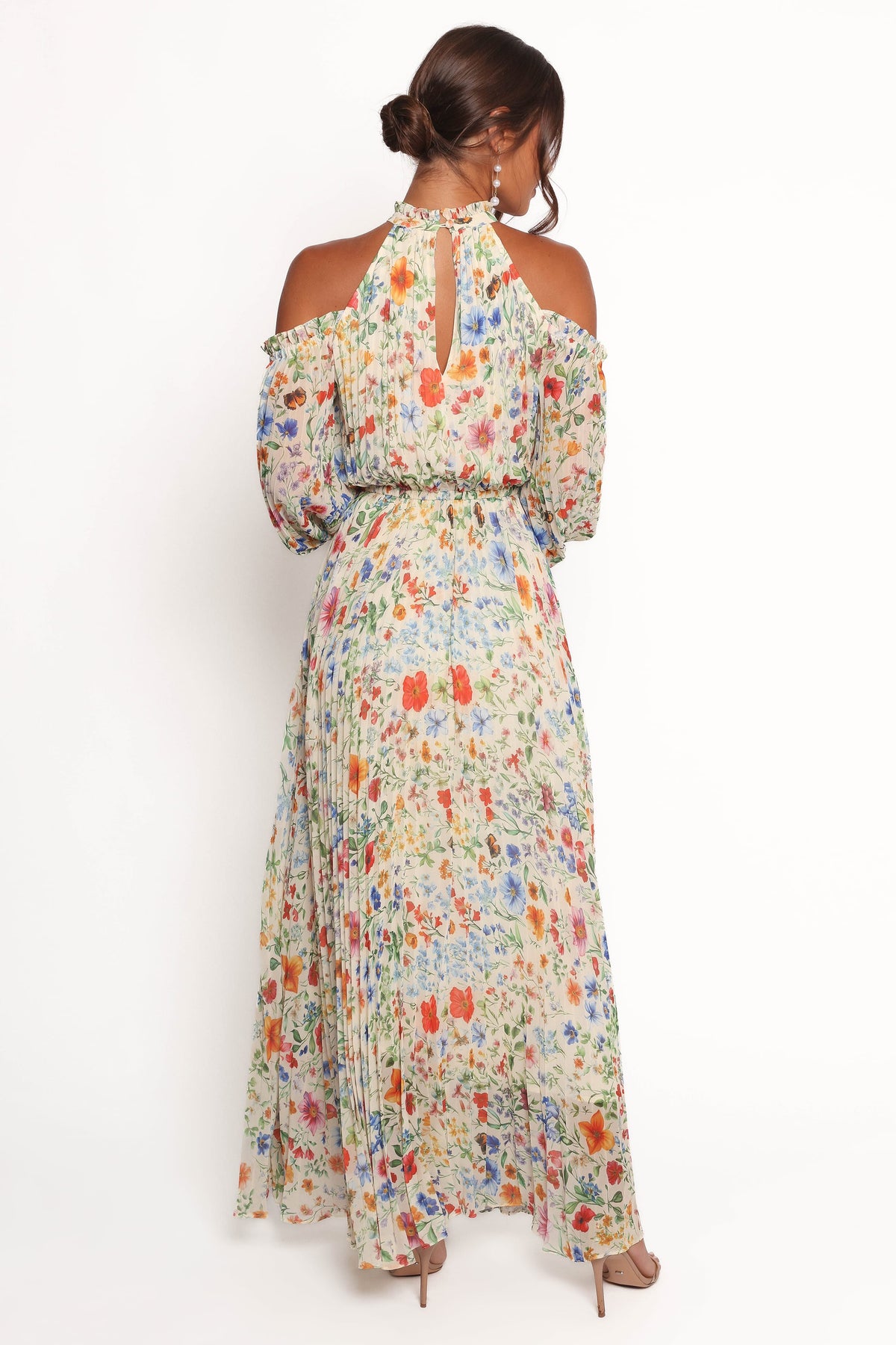 Hilary Pleated Maxi Dress in Garden Floral – view 5 of 9