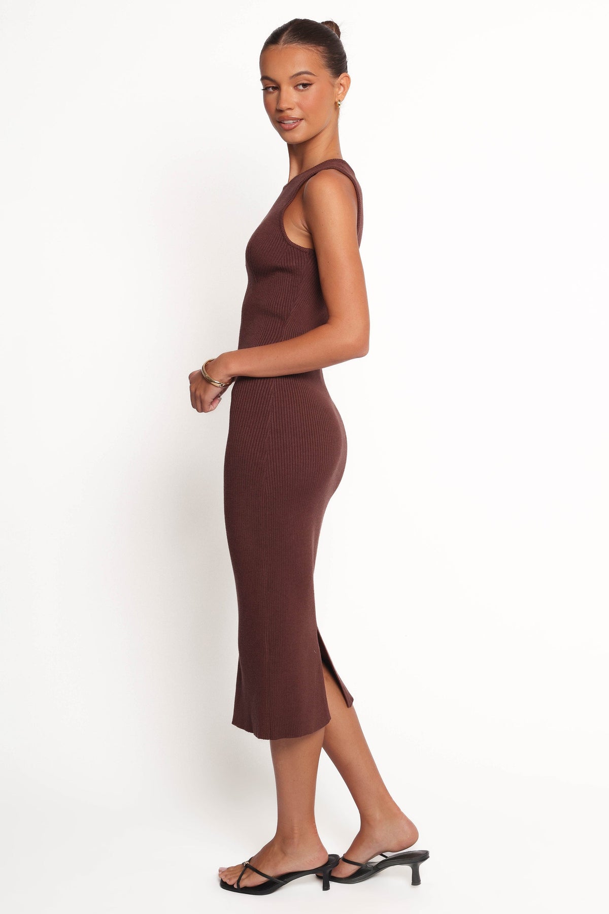 Hollis Midi Dress in Chocolate – view 4 of 6