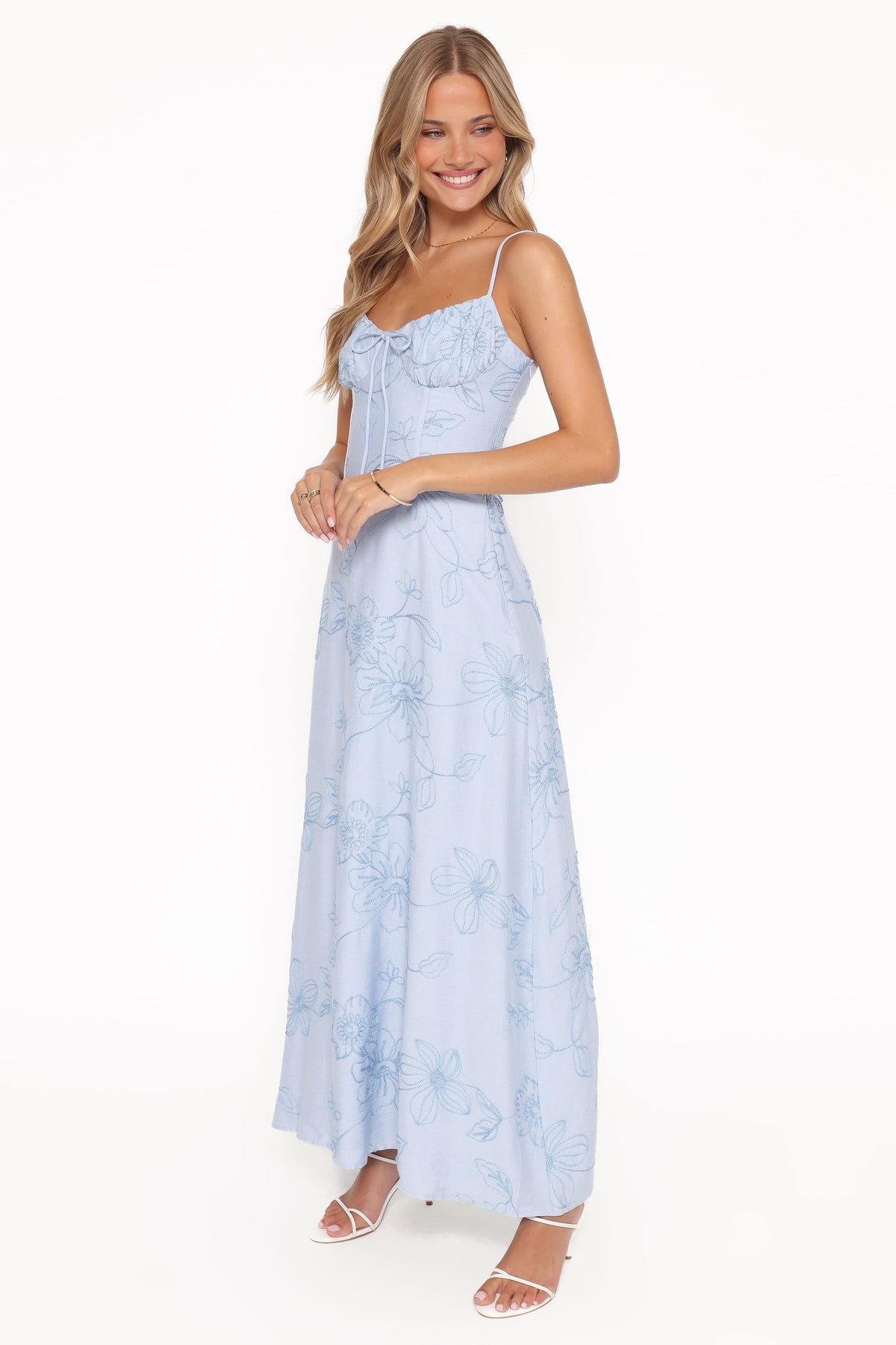 Houston Maxi Dress in Blue Floral – view 3 of 6