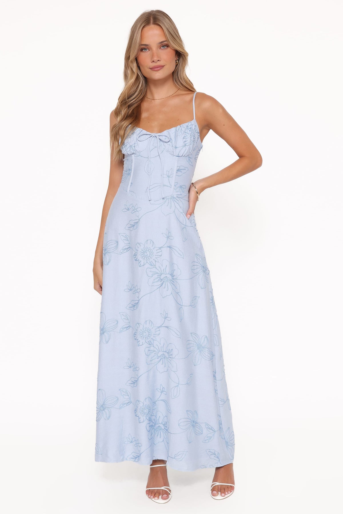 Houston Maxi Dress in Blue Floral – view 1 of 6