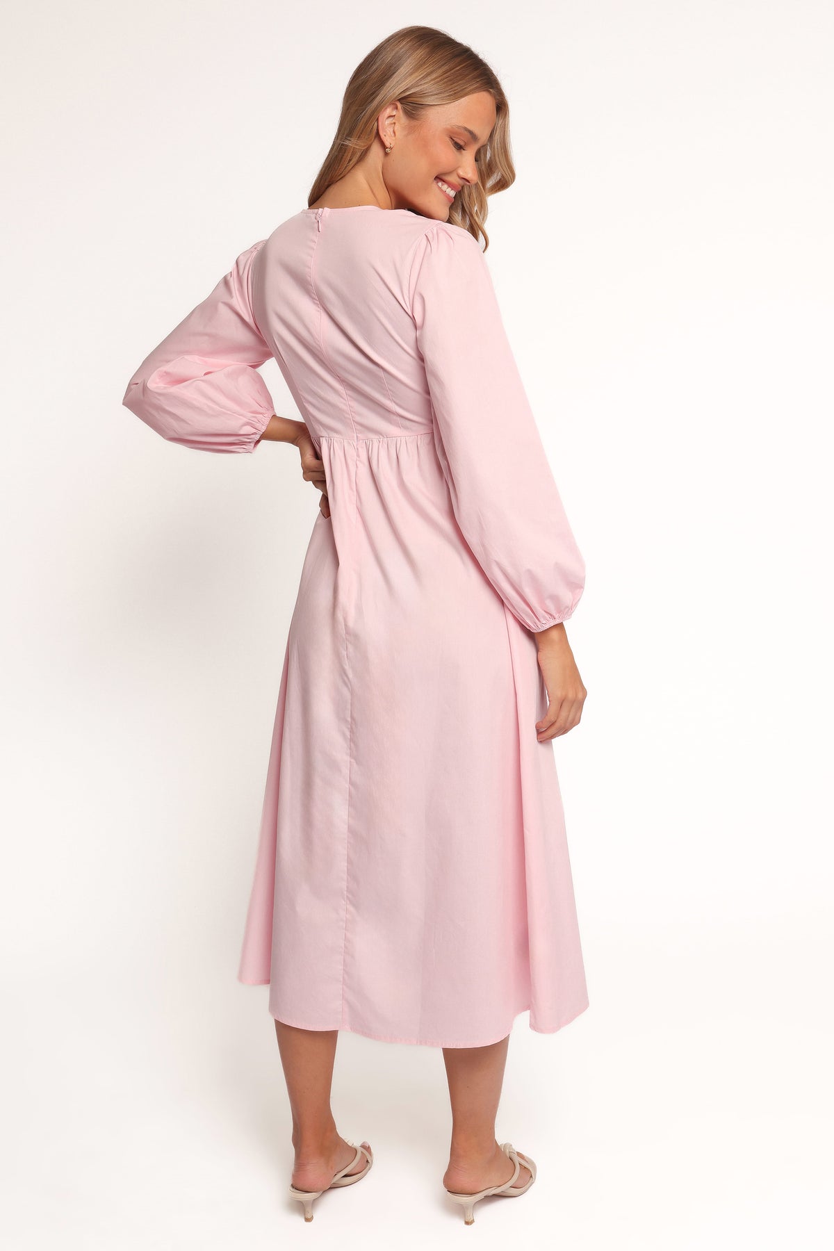 Ilyana Long Sleeve Maxi Dress in Pink – view 5 of 8
