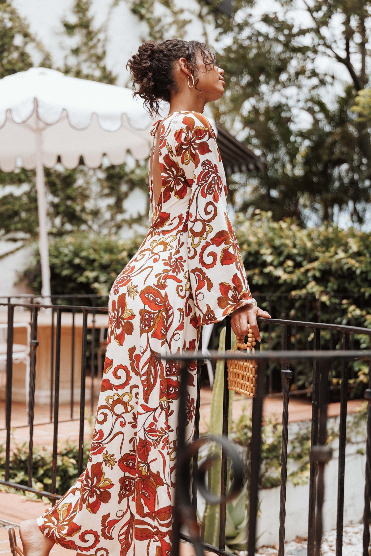 Inala Maxi Dress in Brown Floral – view 8 of 8