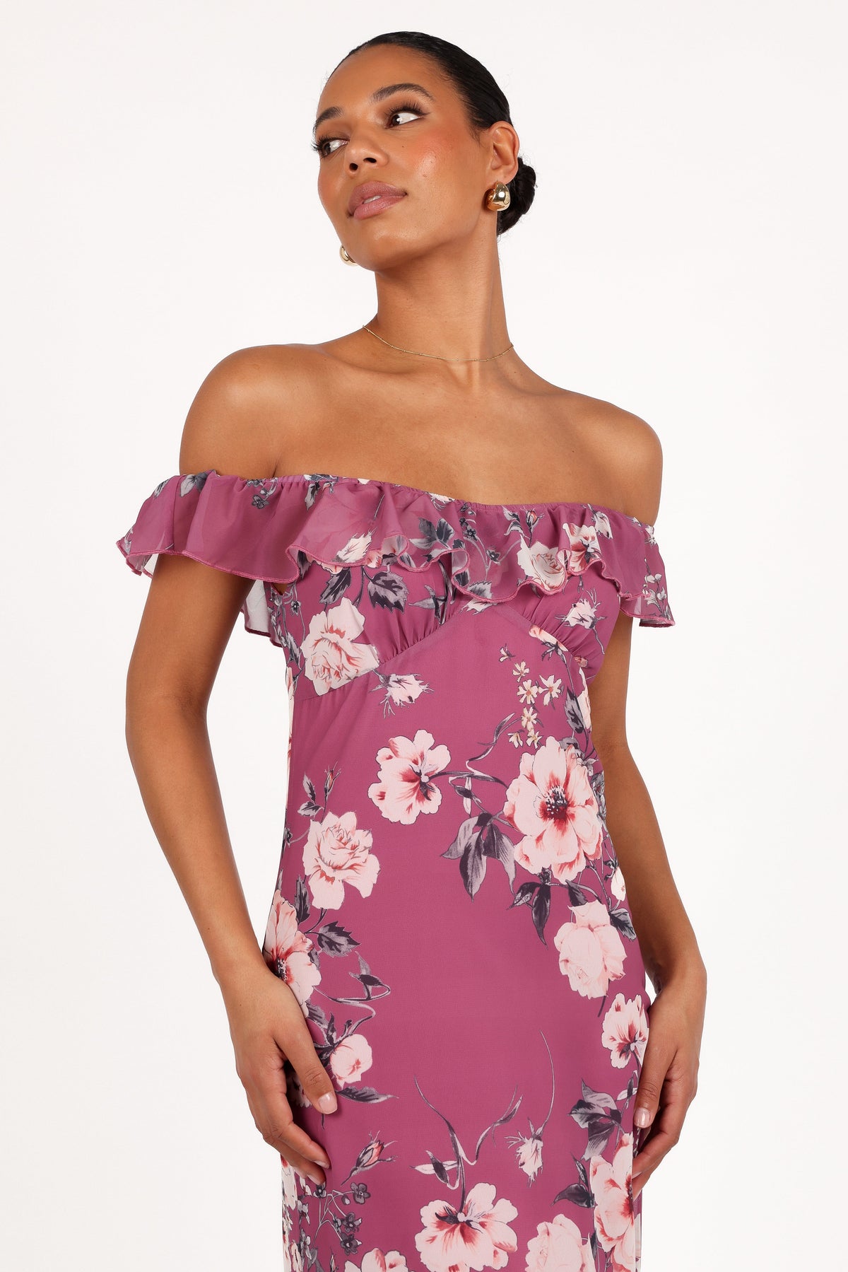 Irelynn Maxi Dress in Dark Rose Floral – view 4 of 10