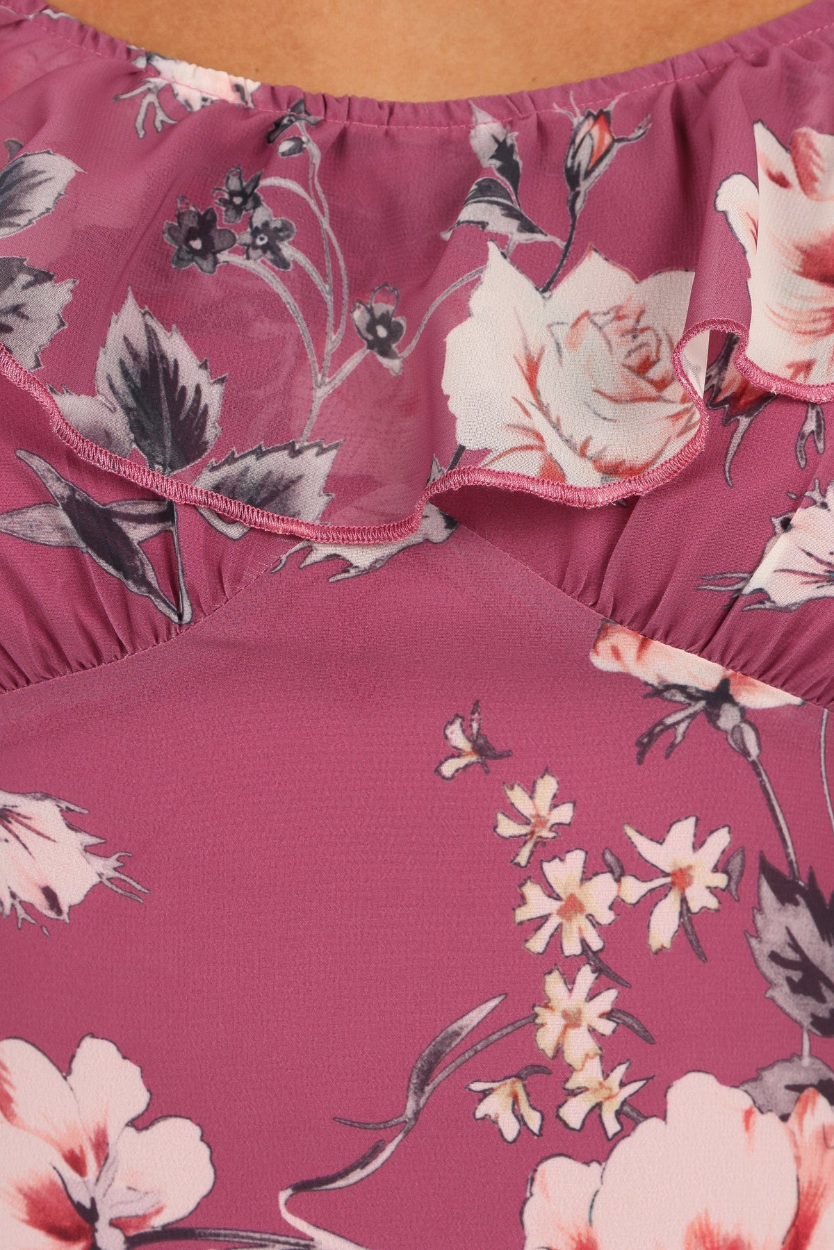 Irelynn Maxi Dress in Dark Rose Floral – view 10 of 10
