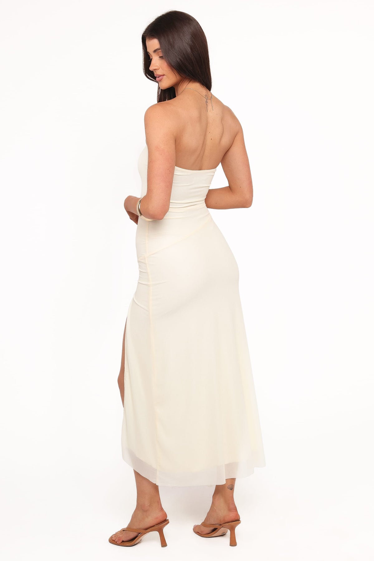 Iridessa Strapless Midi Dress in Yellow Floral – view 4 of 6