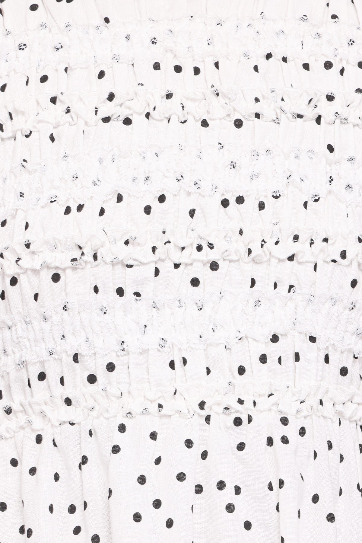 Jaclyn Mini Dress in White Polka Dot – view 6 of 6
