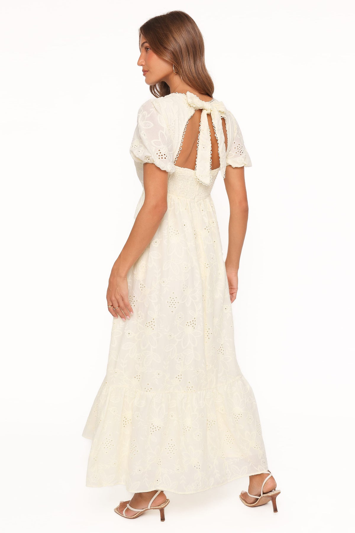 Janice Maxi Dress in Butter Yellow Broderie – view 5 of 7