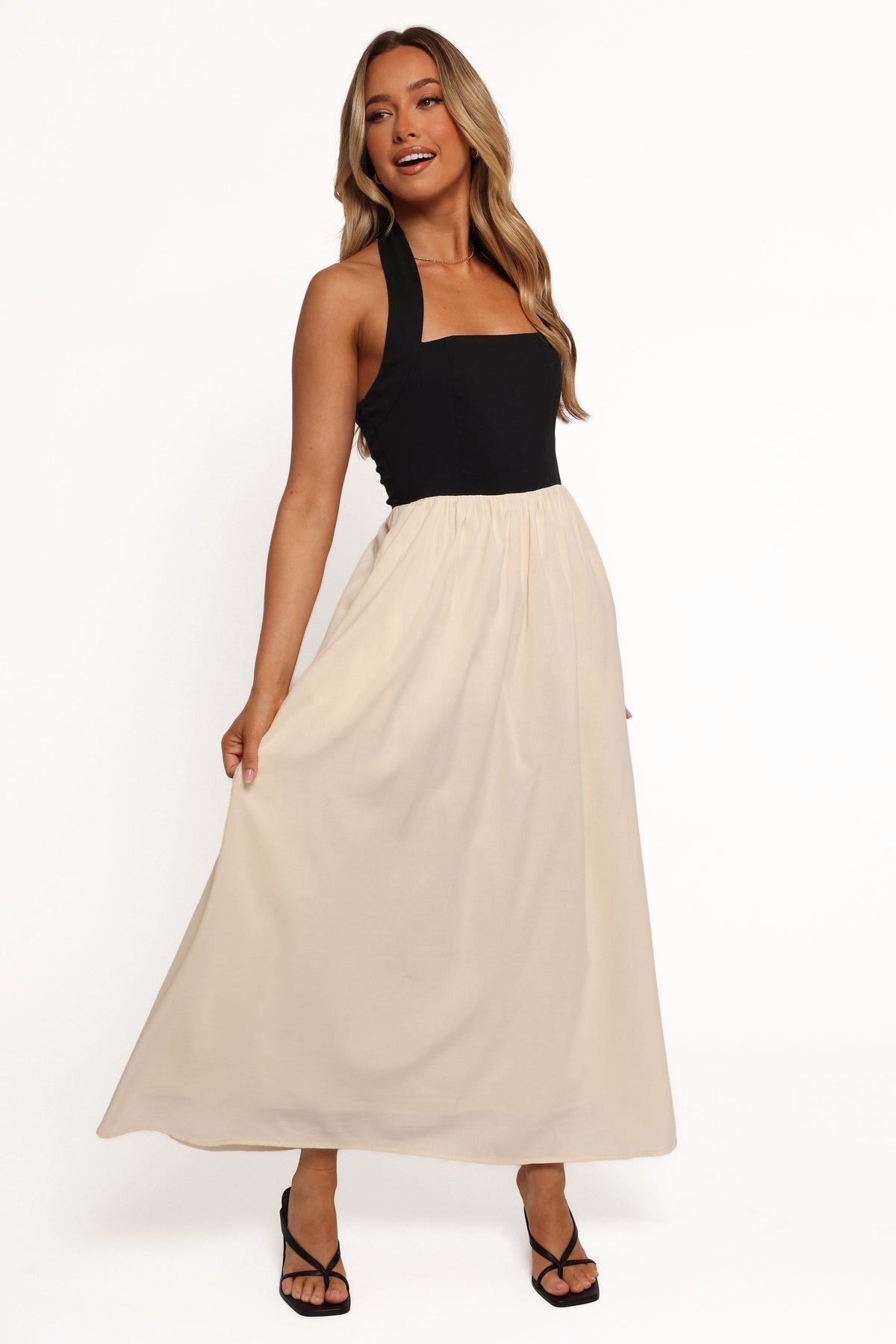 Jayden Maxi Dress in Black Cream – view 3 of 10
