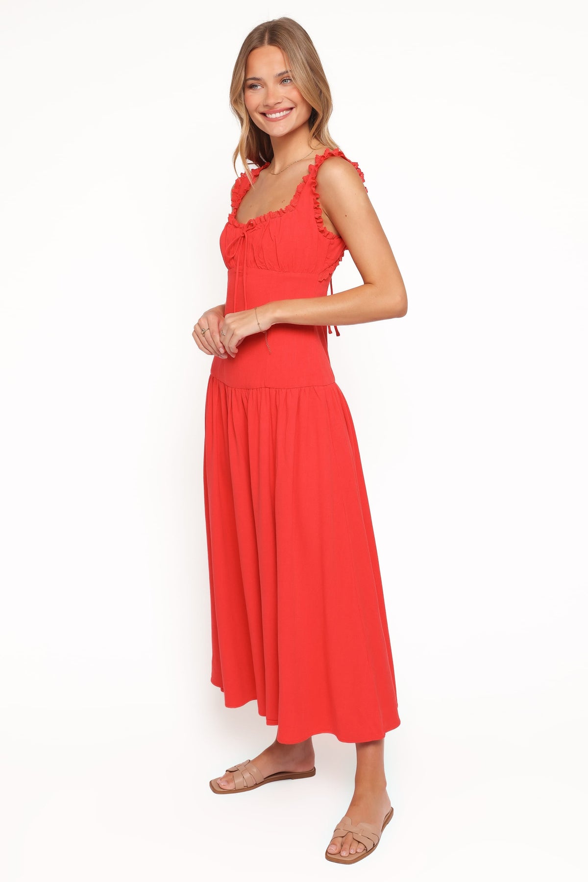 Joann Midi Dress in Red – view 4 of 8