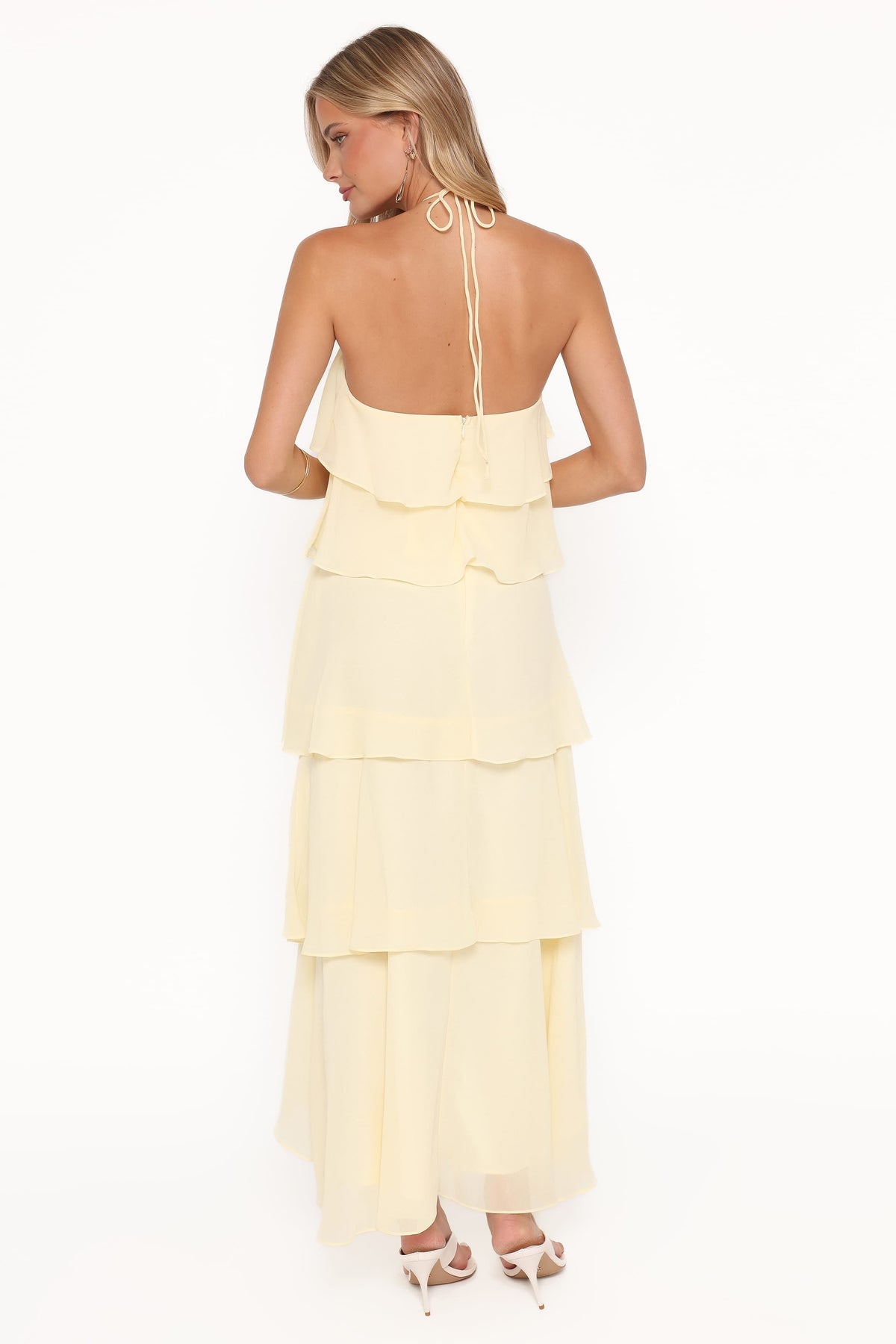 Jonia Halterneck Maxi Dress in Butter Yellow – view 4 of 6