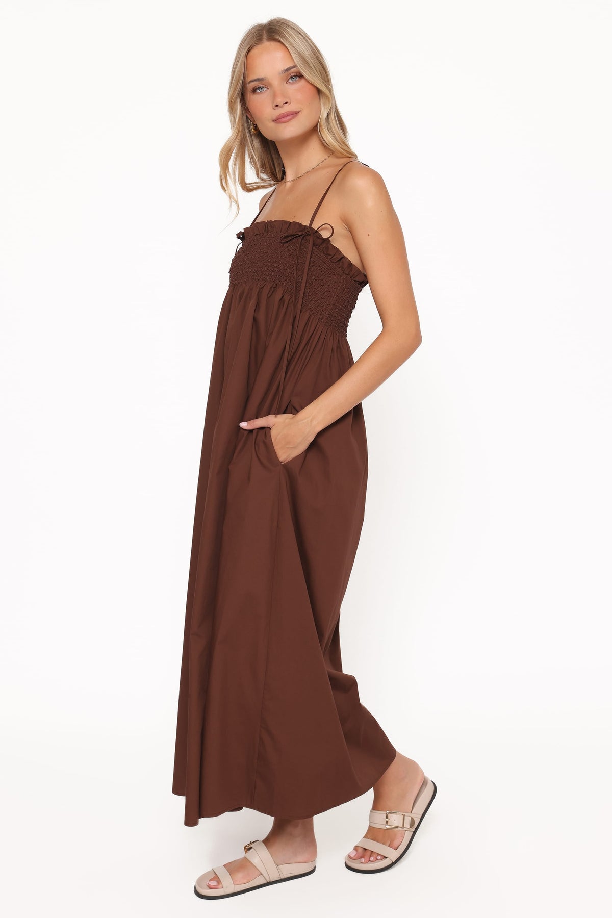 Josie Maxi Dress in Brown – view 3 of 6