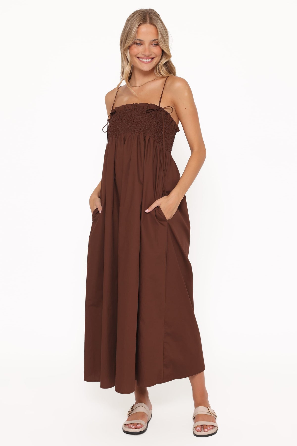 Josie Maxi Dress in Brown – view 1 of 6