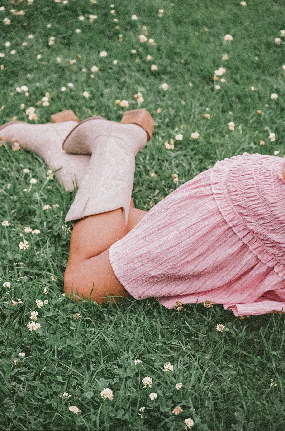 Kaelyn Gather Mini Dress in Pink Stripe – view 8 of 8