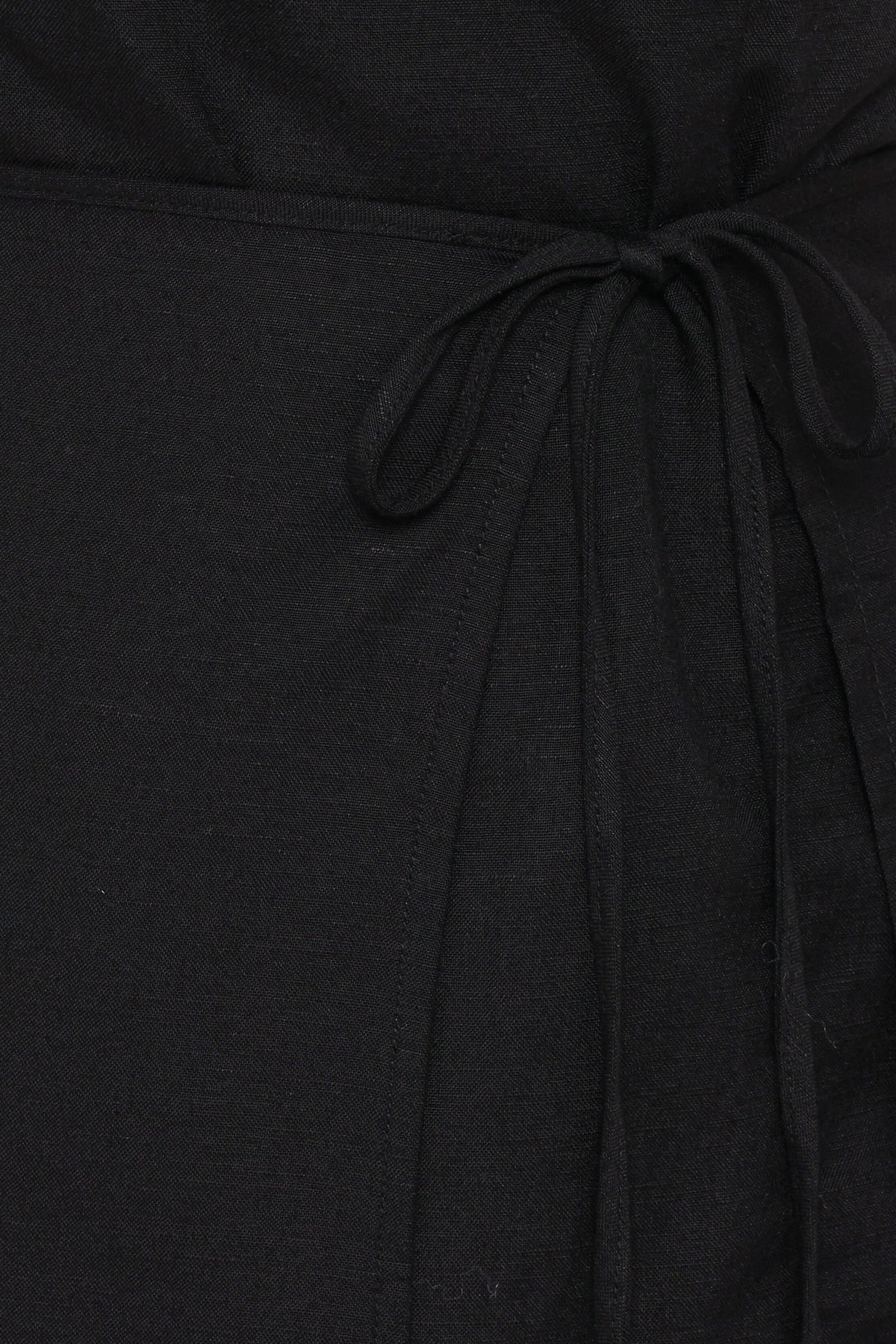Karmen Wrap Mini Dress in Black – view 6 of 6
