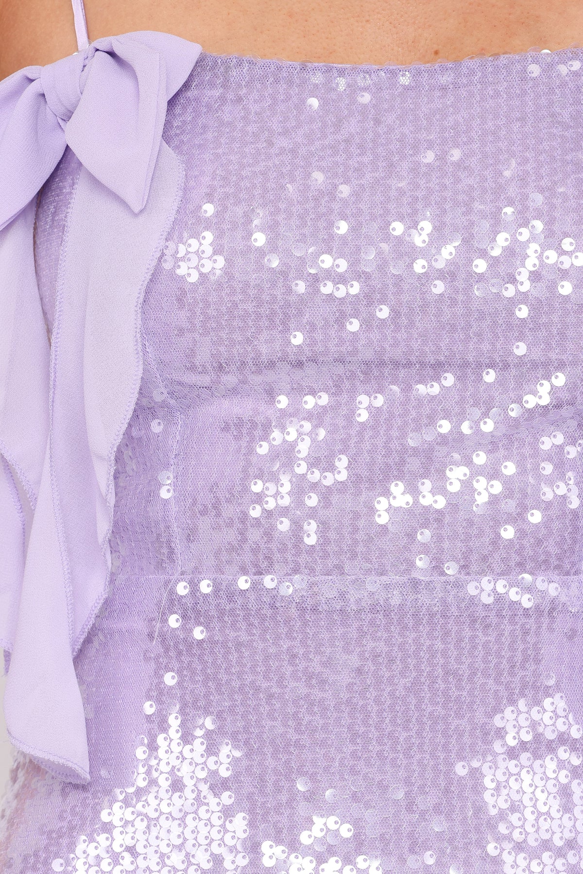 Katerina Mini Dress in Lilac Sequin – view 7 of 7