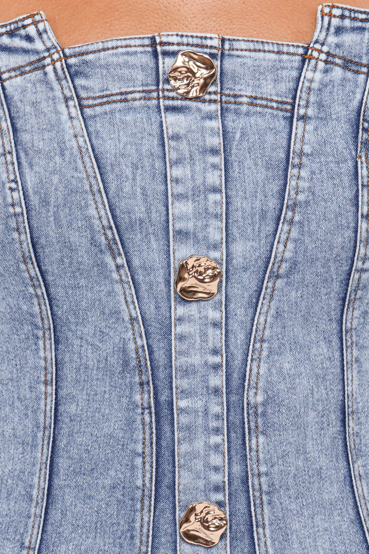 Katie Maxi Dress in Med Denim – view 5 of 5