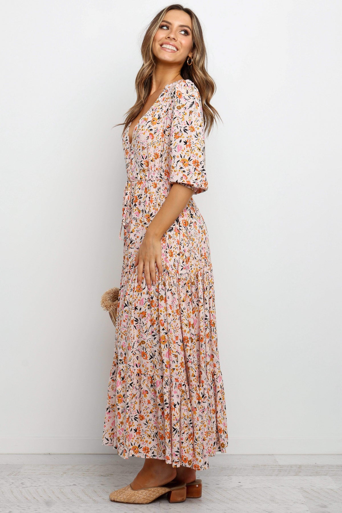 Kelda Dress in Beige – view 4 of 7