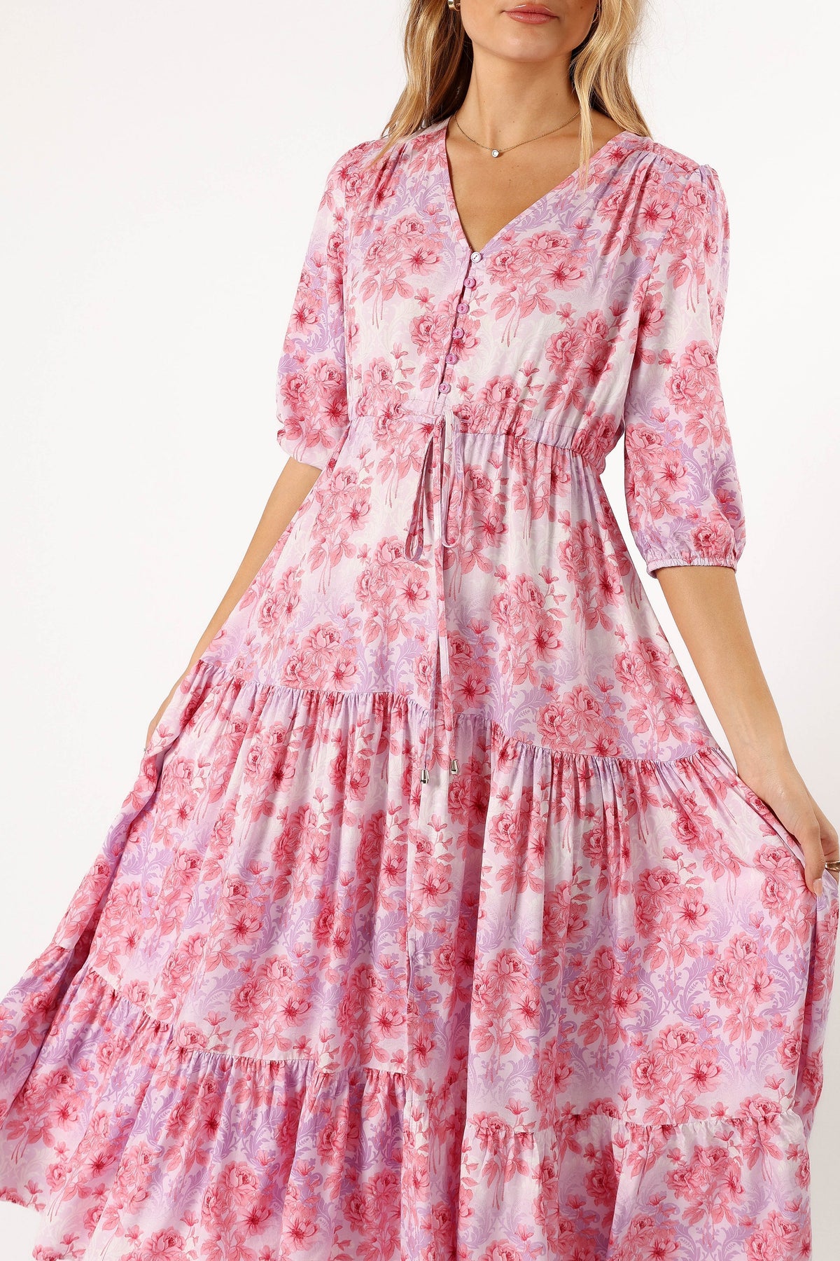 Kelda Dress in Pink/Purple – view 7 of 8