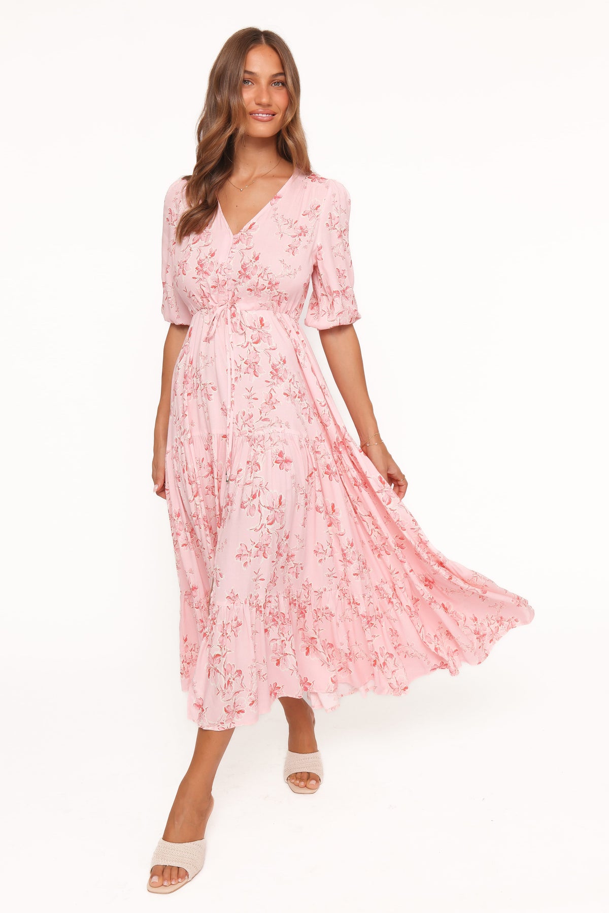 Kelda Dress in Rose Pink Floral – view 6 of 7
