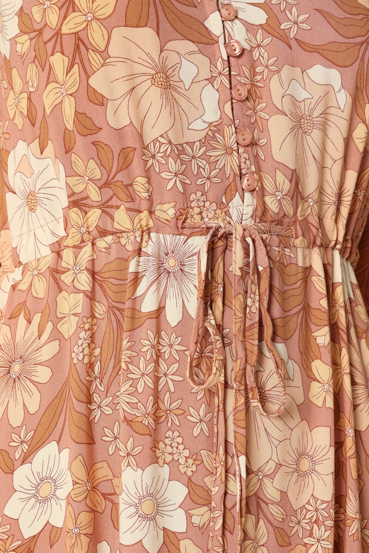 Kelda Dress in Tan Floral – view 9 of 9