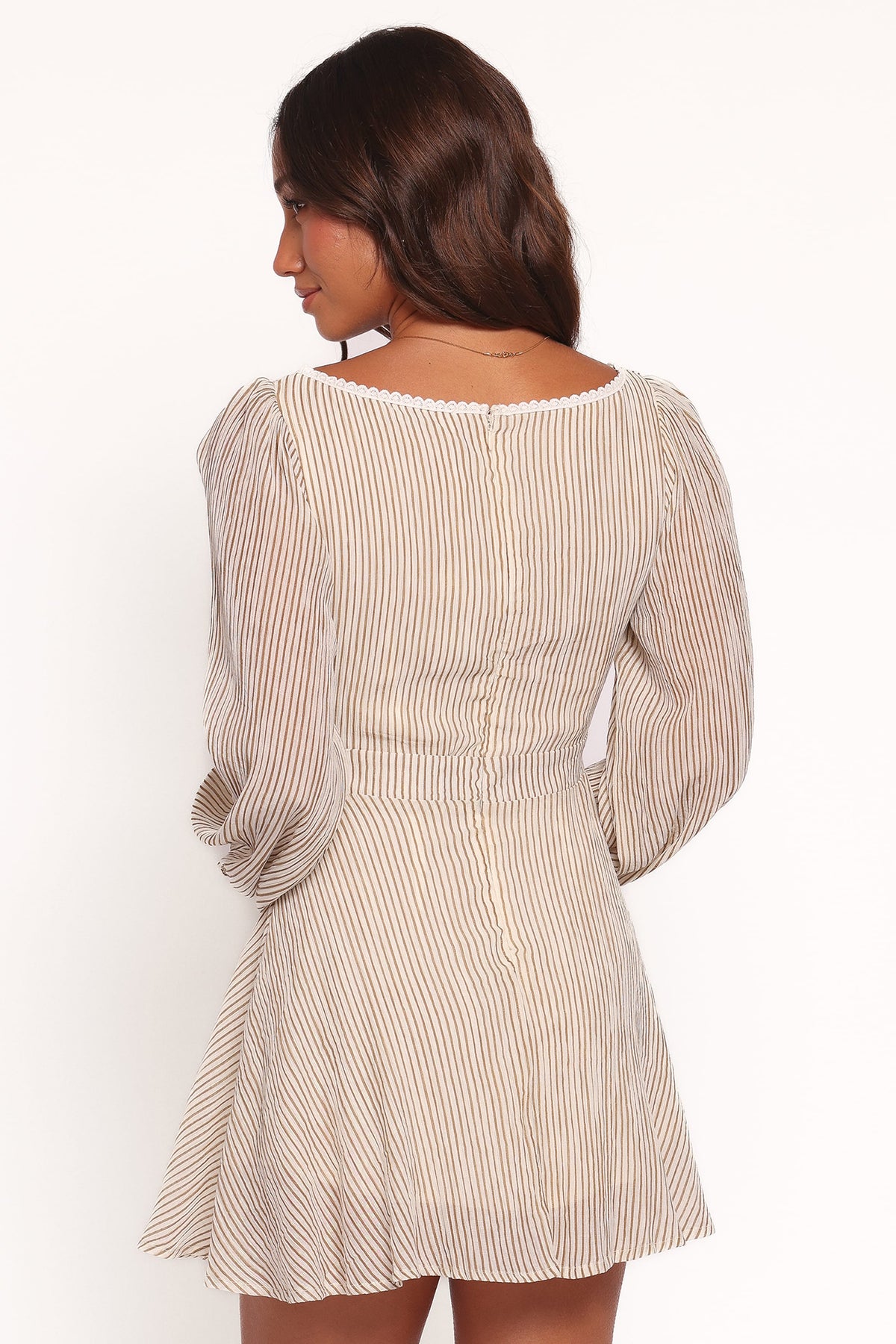 Kyra Long Sleeve Mini Dress in Stripe – view 4 of 6