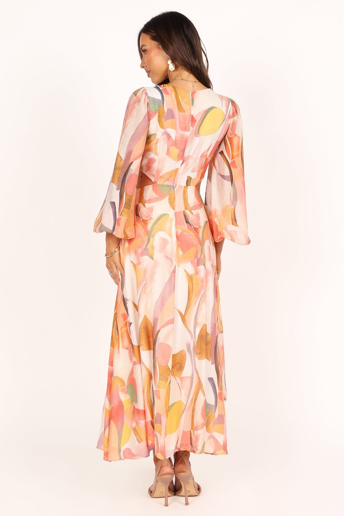Laquin Long Sleeve Maxi Dress in Pink – view 6 of 9