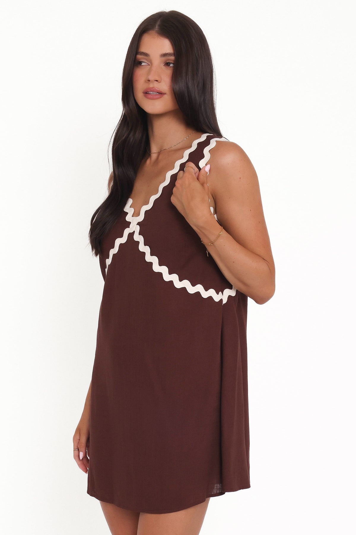 Lark Mini Dress in Brown – view 4 of 6
