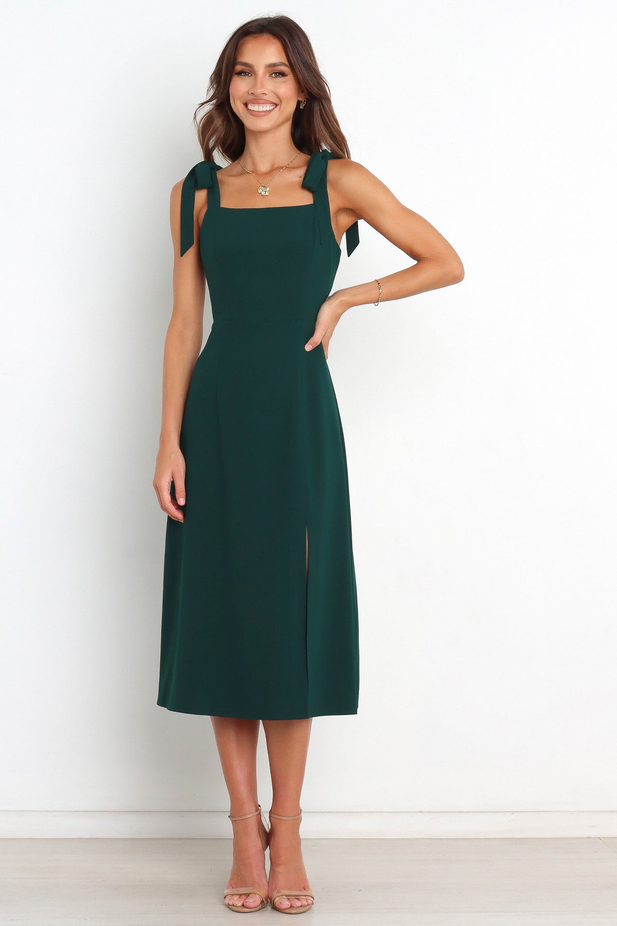 Laurel Dress in Emerald – view 2 of 8
