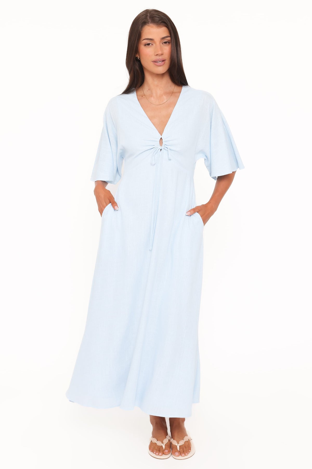Liberty Midi Dress in Light Blue – view 2 of 8