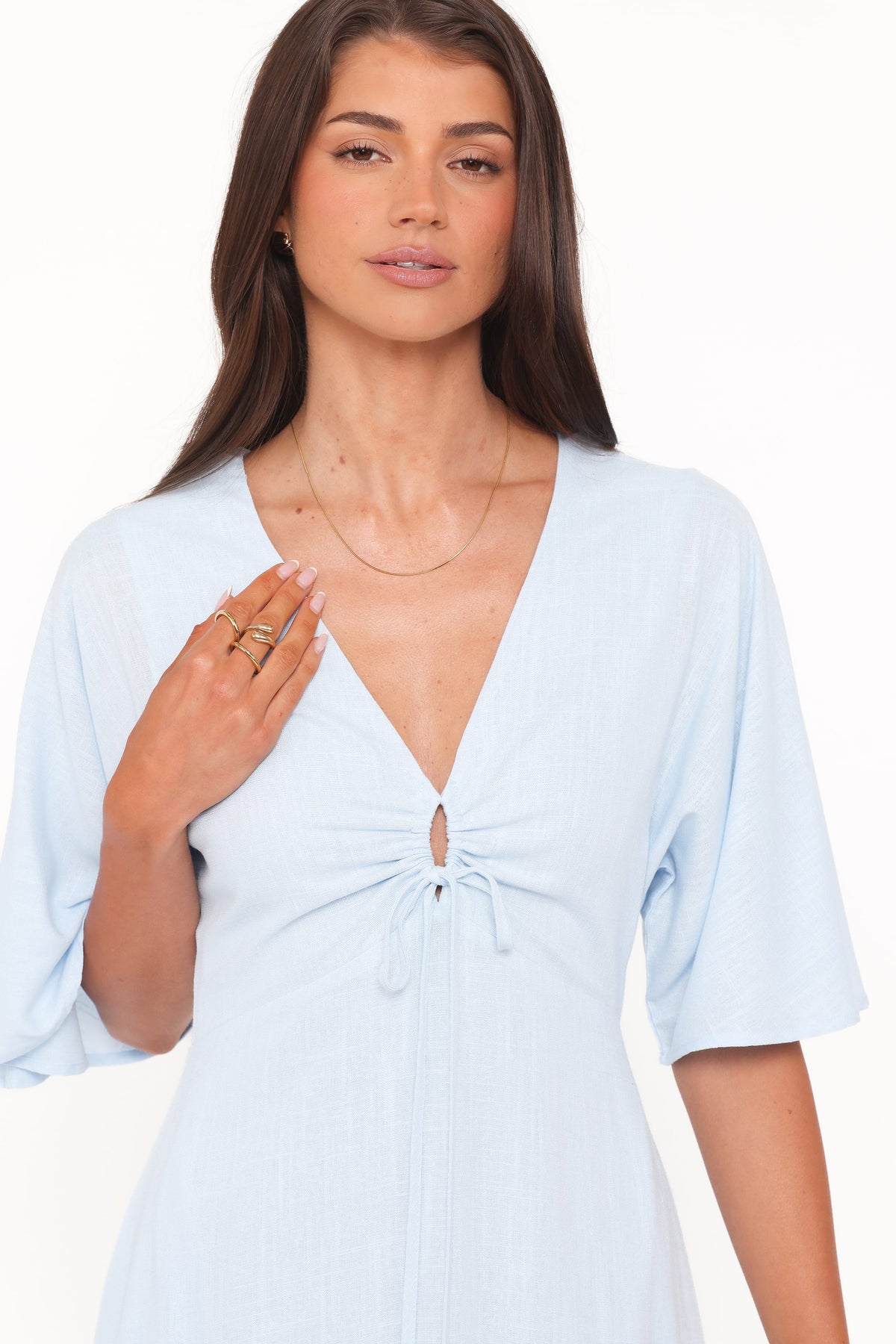 Liberty Midi Dress in Light Blue – view 6 of 8