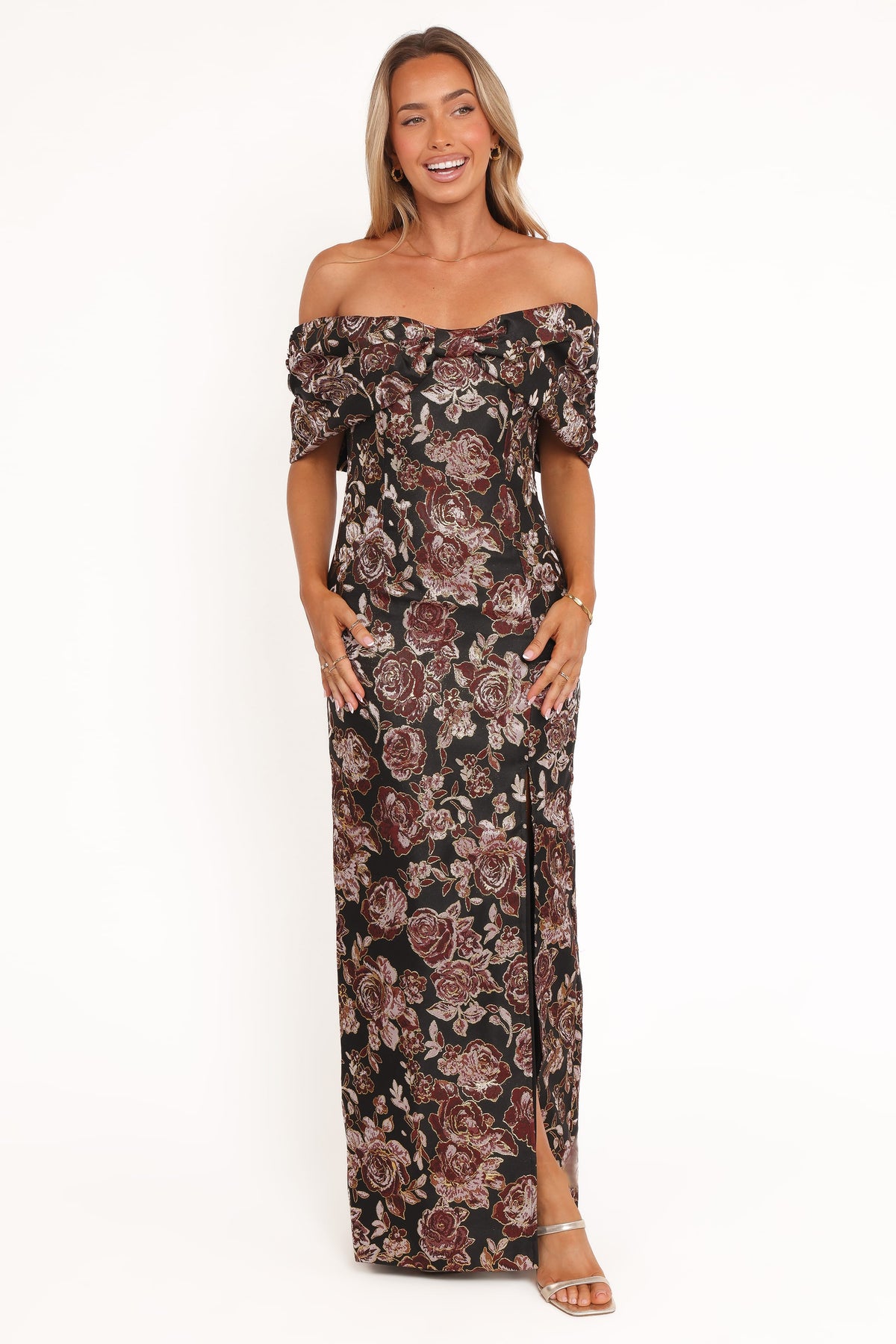 Lilia Maxi Dress in Black Floral – view 2 of 7