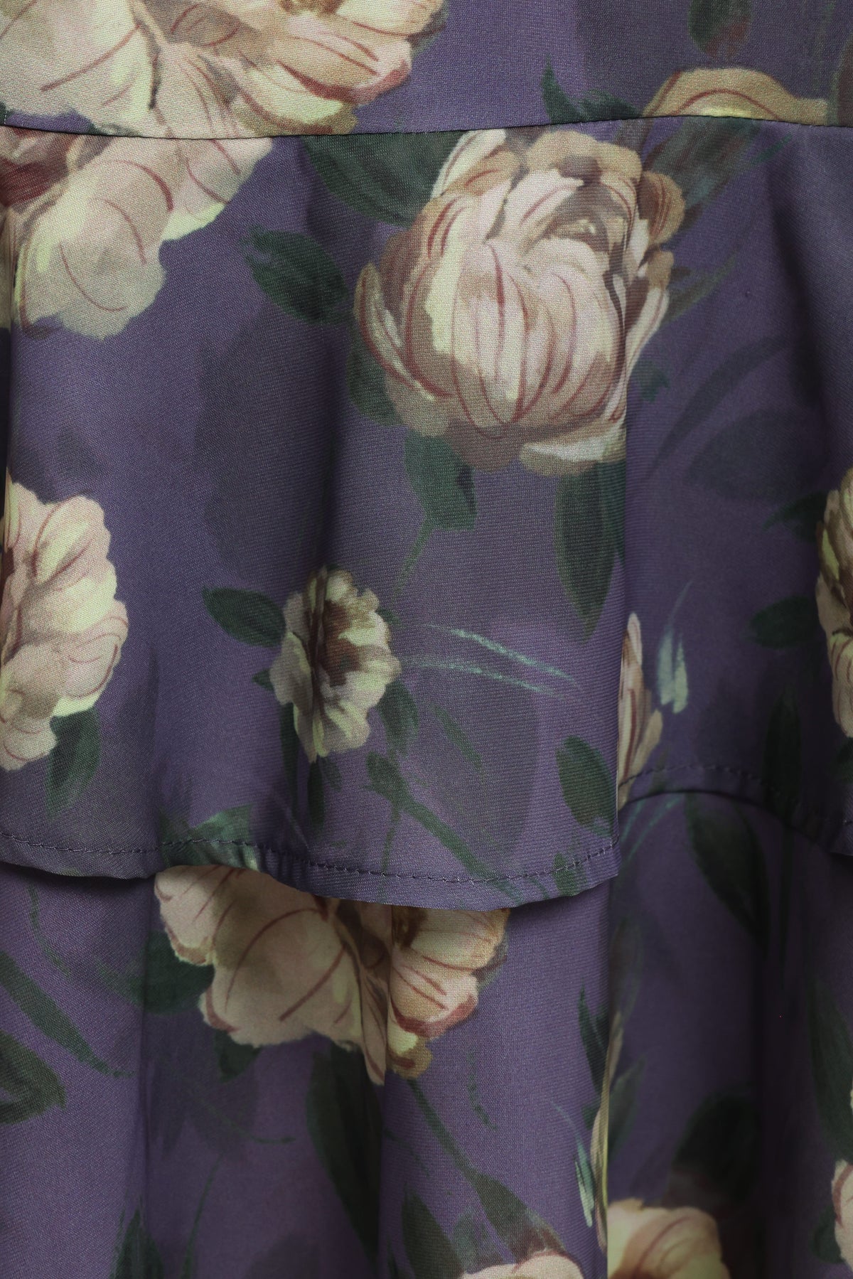 Lillee Tiered Maxi Dress in Lavender Floral – view 9 of 10