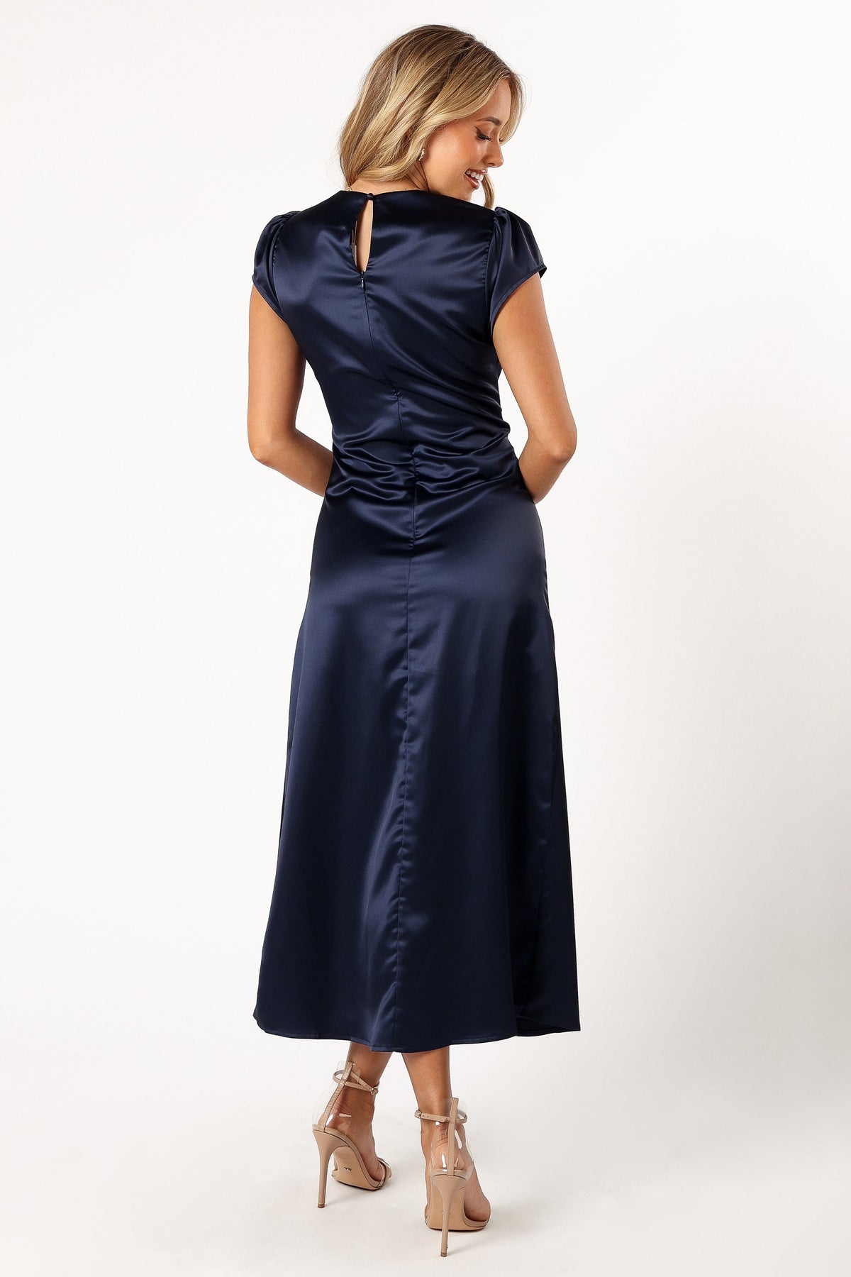 Lisbeth Midi Dress in Navy – view 6 of 9