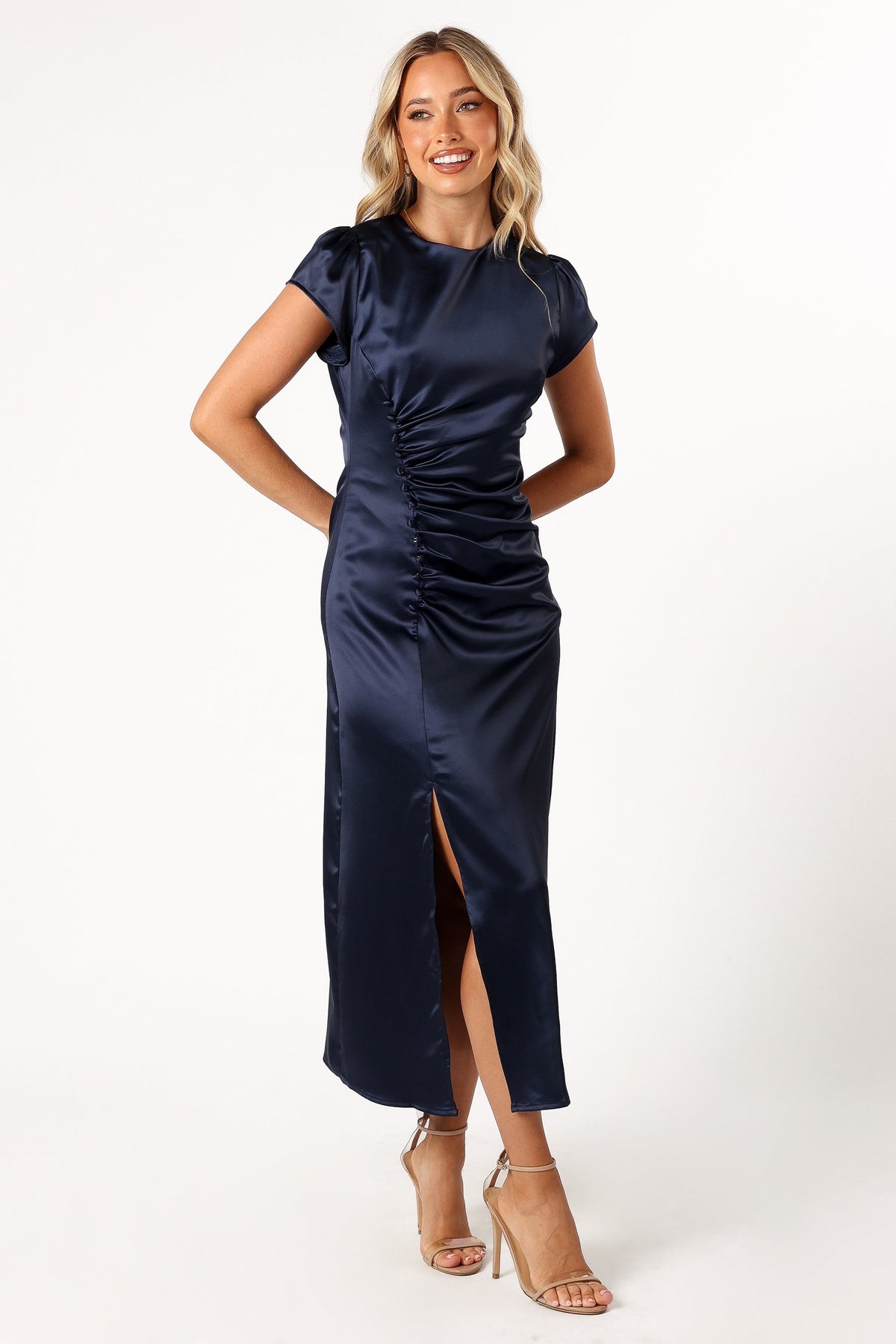 Lisbeth Midi Dress in Navy – view 7 of 9