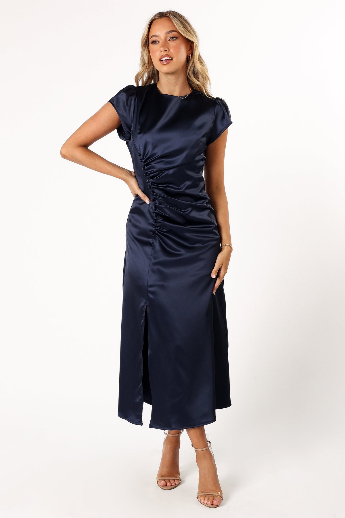 Lisbeth Midi Dress in Navy – view 4 of 9