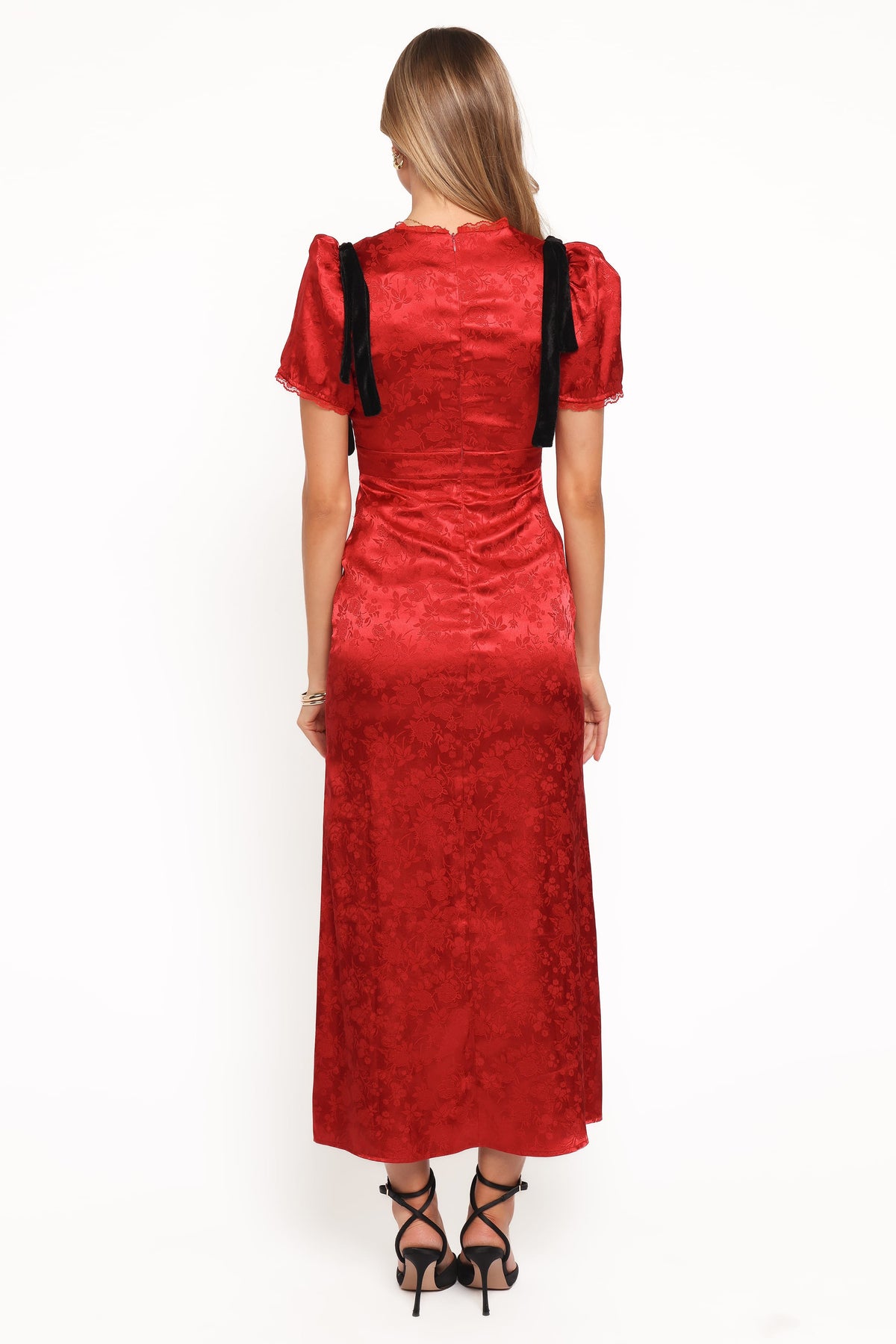 Lomandra Maxi Dress in Red Jacquard – view 4 of 7
