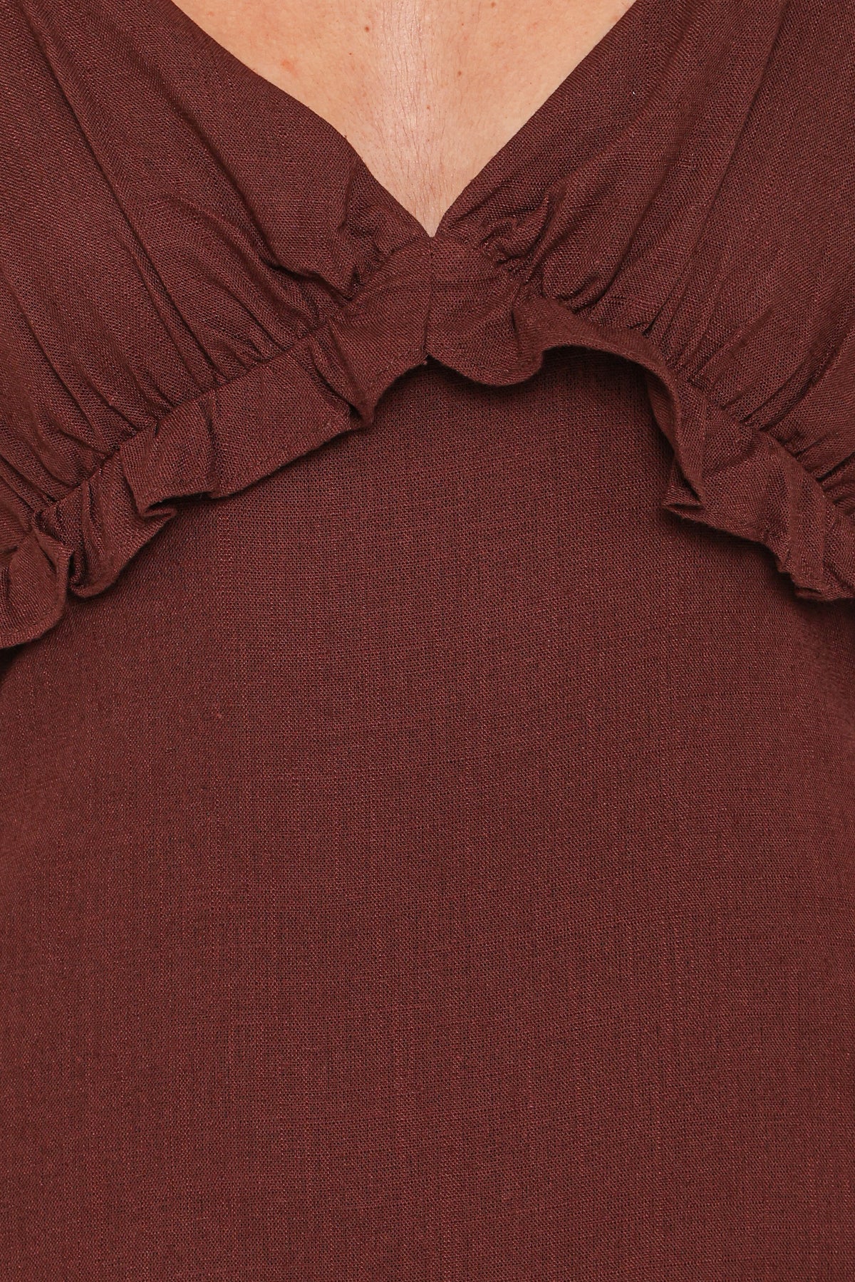 Lorella Midi Dress in Dark Brown – view 6 of 6
