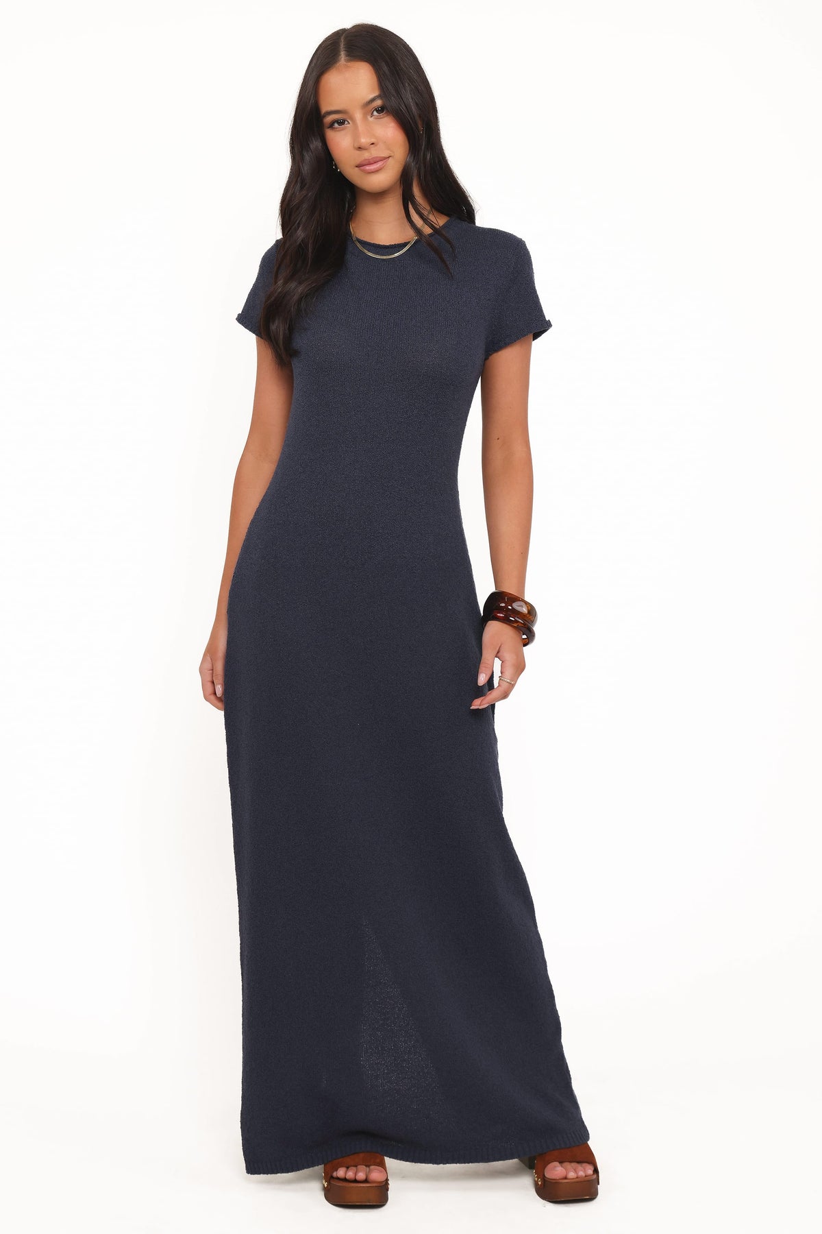 Lowell Knit Maxi Dress in Navy – view 2 of 6