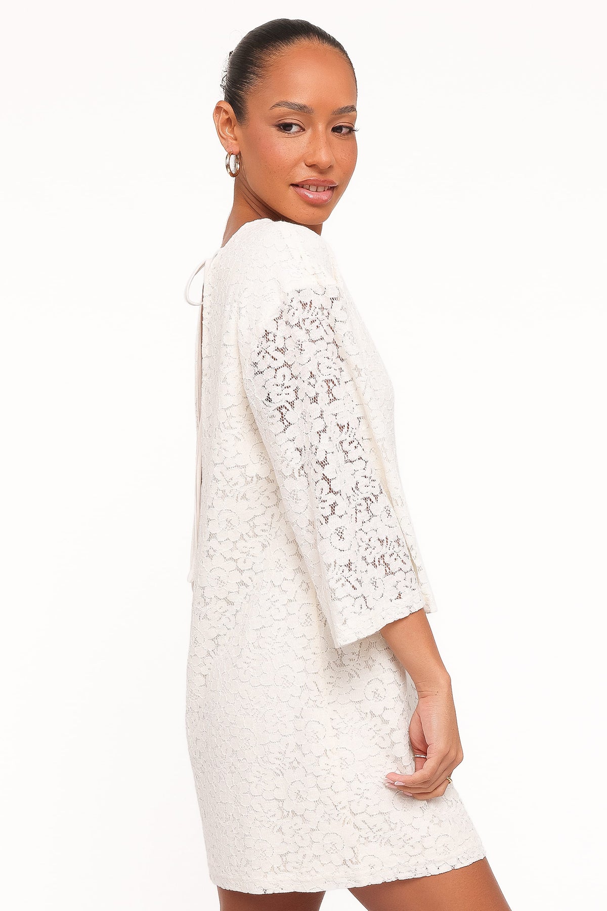 Lula Mini Dress in Cream Lace – view 3 of 7