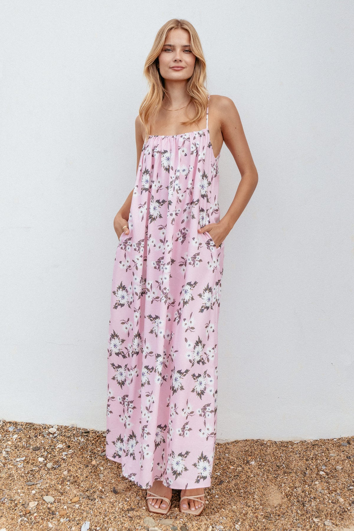 Lumina Maxi Dress in Pink Floral – view 1 of 8