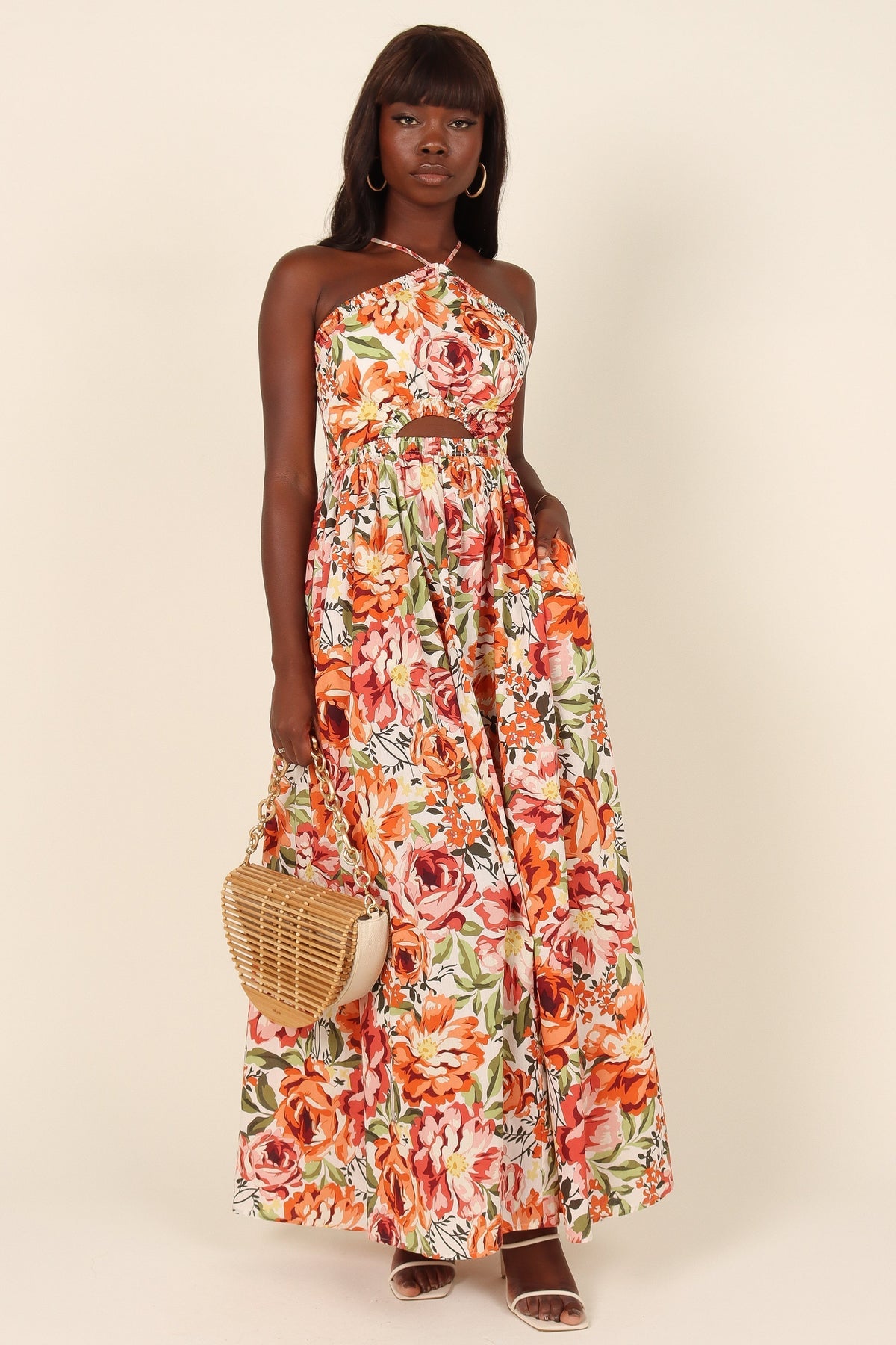 Madeira Dress in Orange Floral – view 3 of 11