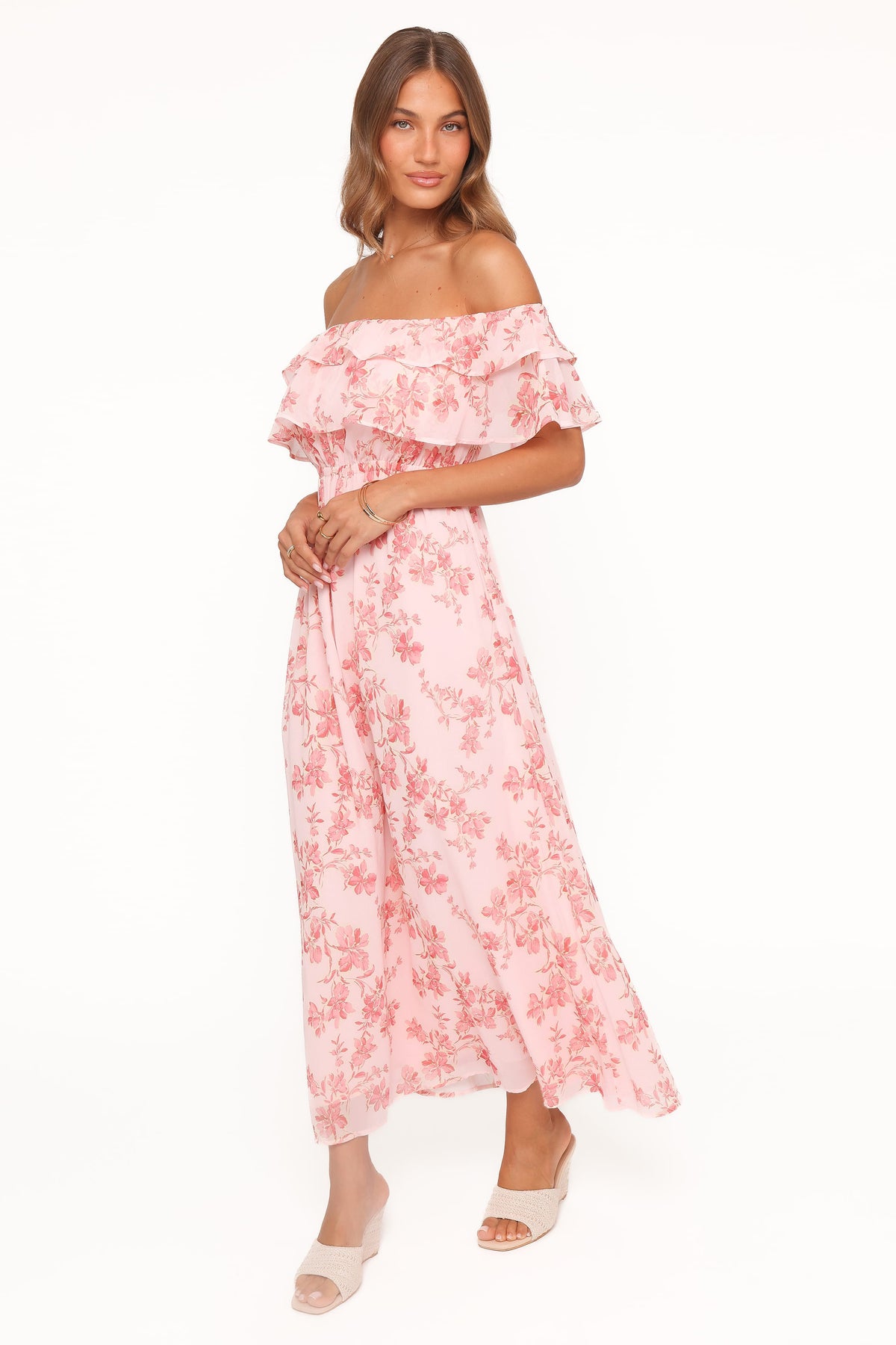 Majesty Maxi Dress in Rose Pink Floral – view 4 of 6