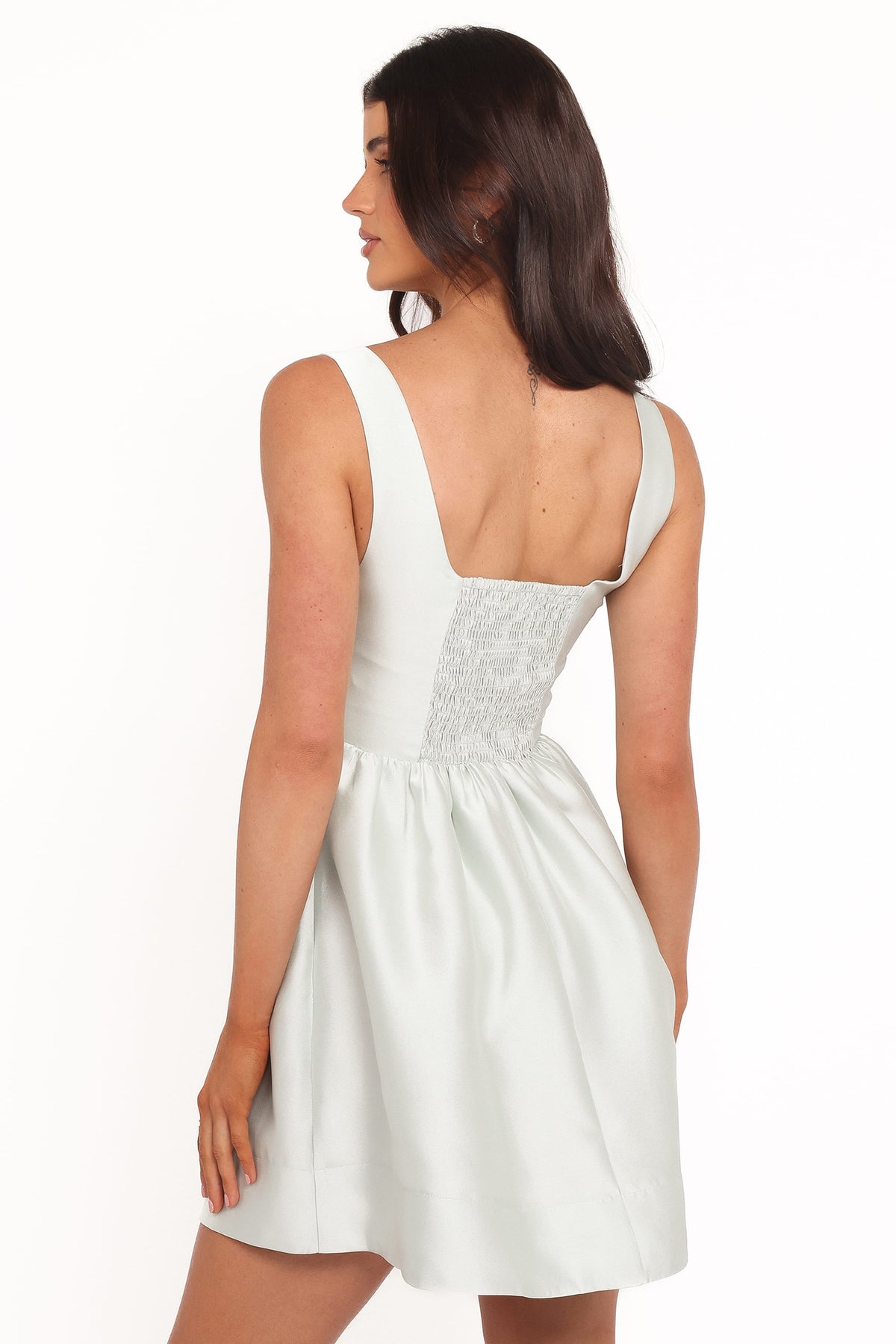 Marcelline Mini Dress in Mint Green – view 5 of 8