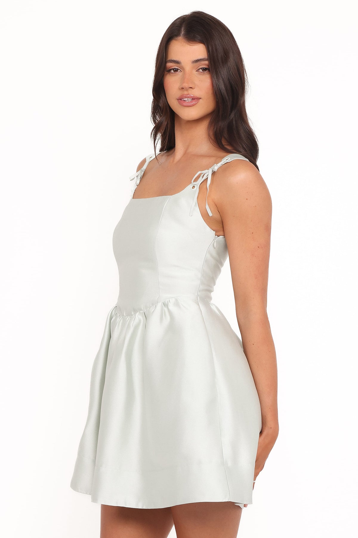 Marcelline Mini Dress in Mint Green – view 4 of 8