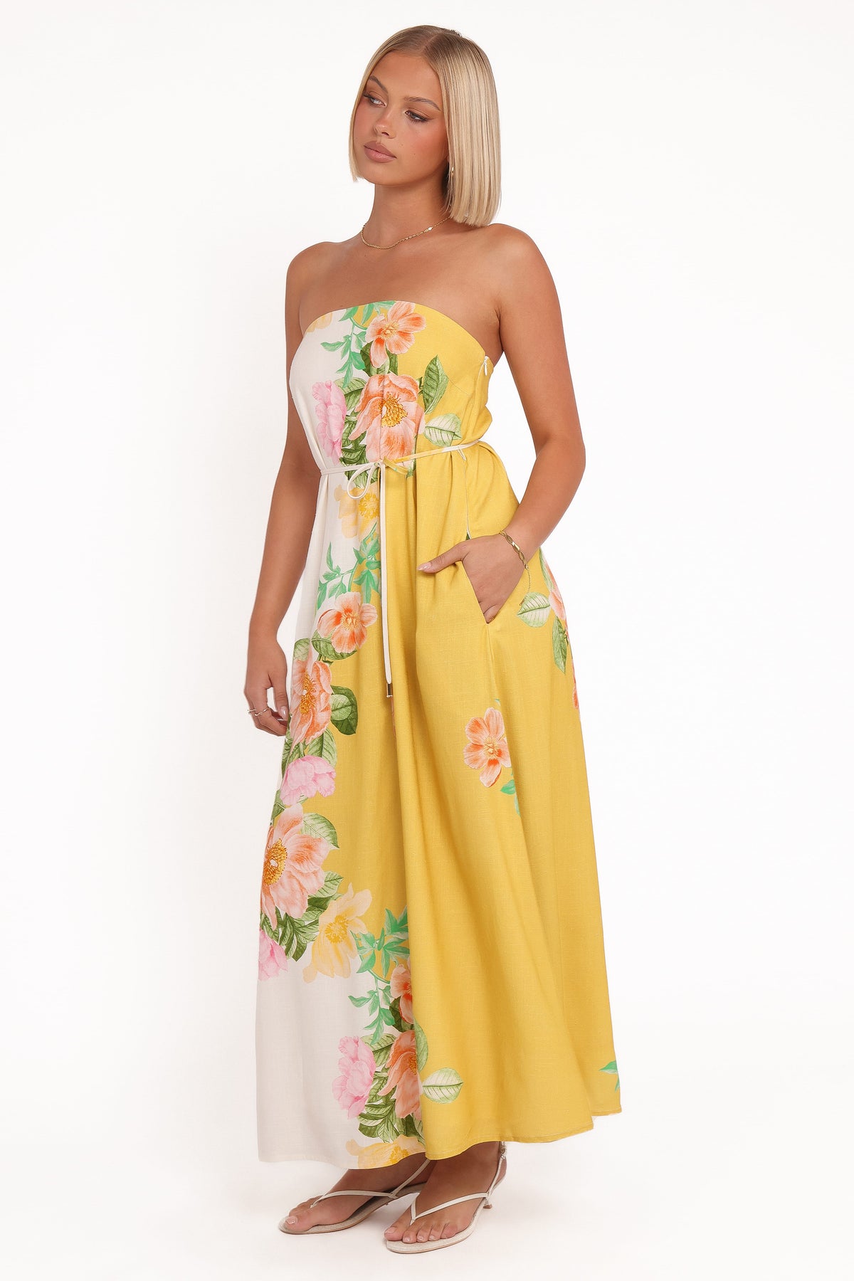 Marlia Maxi Dress in Yellow Poppy – view 5 of 7