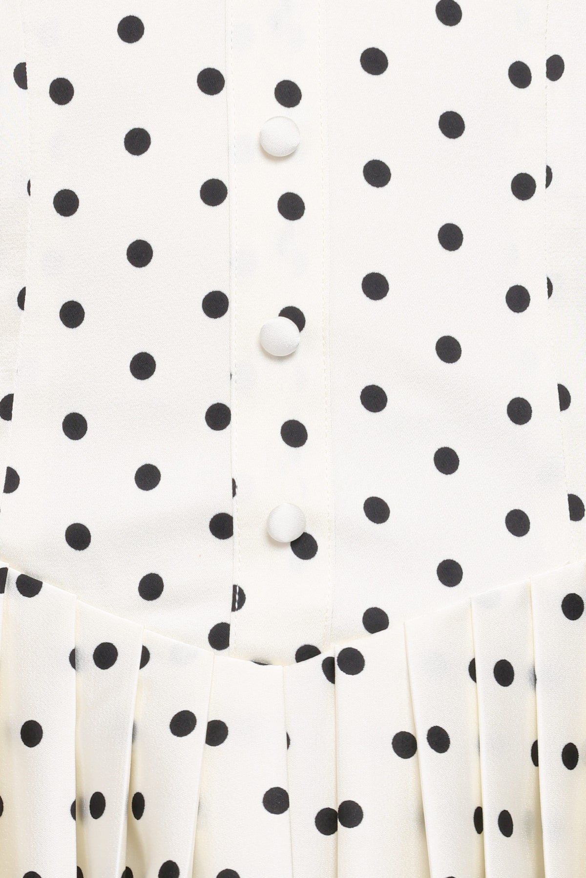 Marlie Off Shoulder Mini Dress in Cream Polka Dot – view 7 of 7