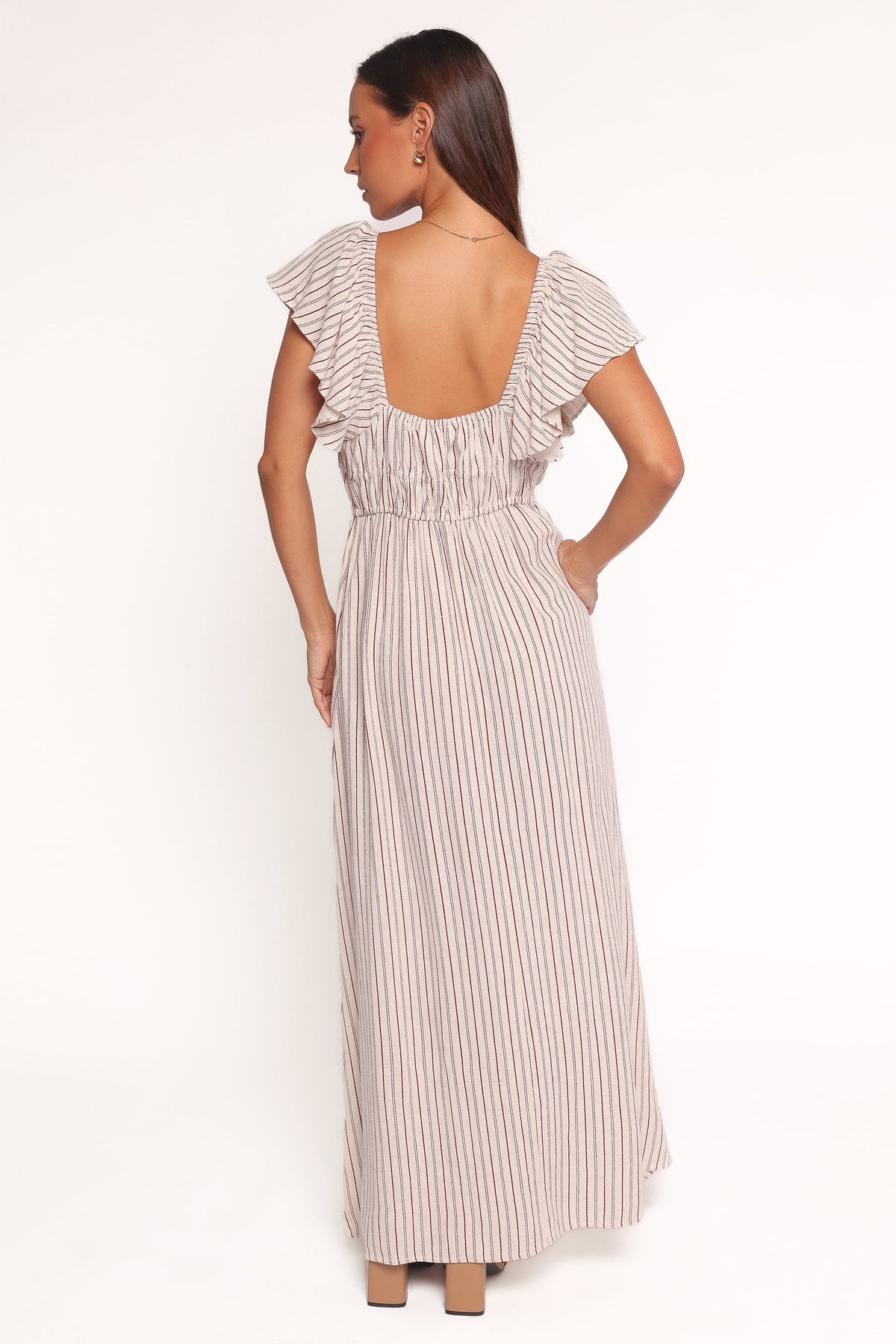 Martin Maxi Dress in Cherry Red Stripe – view 4 of 6