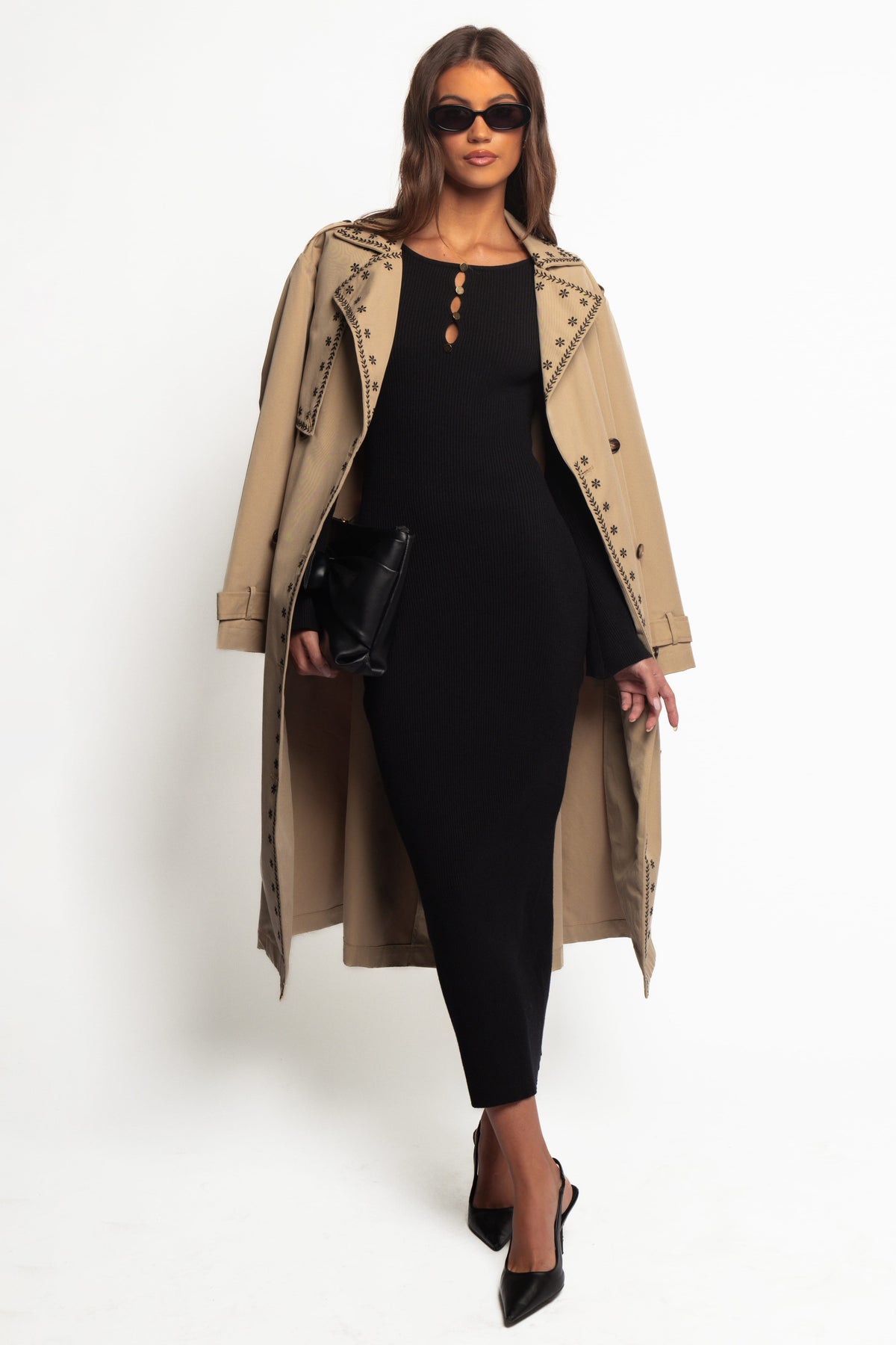 Maxwell Knit Maxi Dress in Black – view 2 of 7