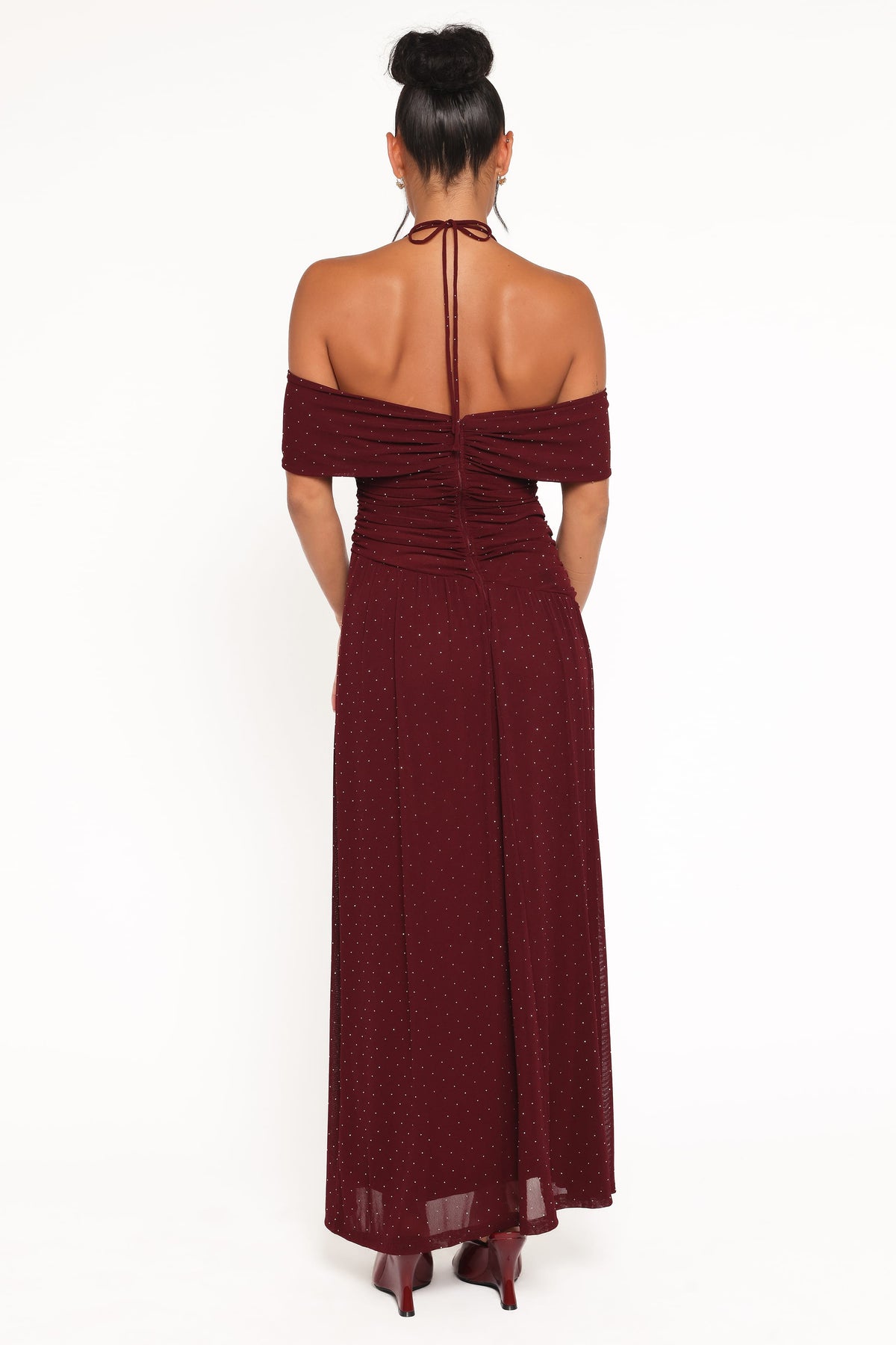 Mayven Maxi Dress in Burgundy – view 5 of 8