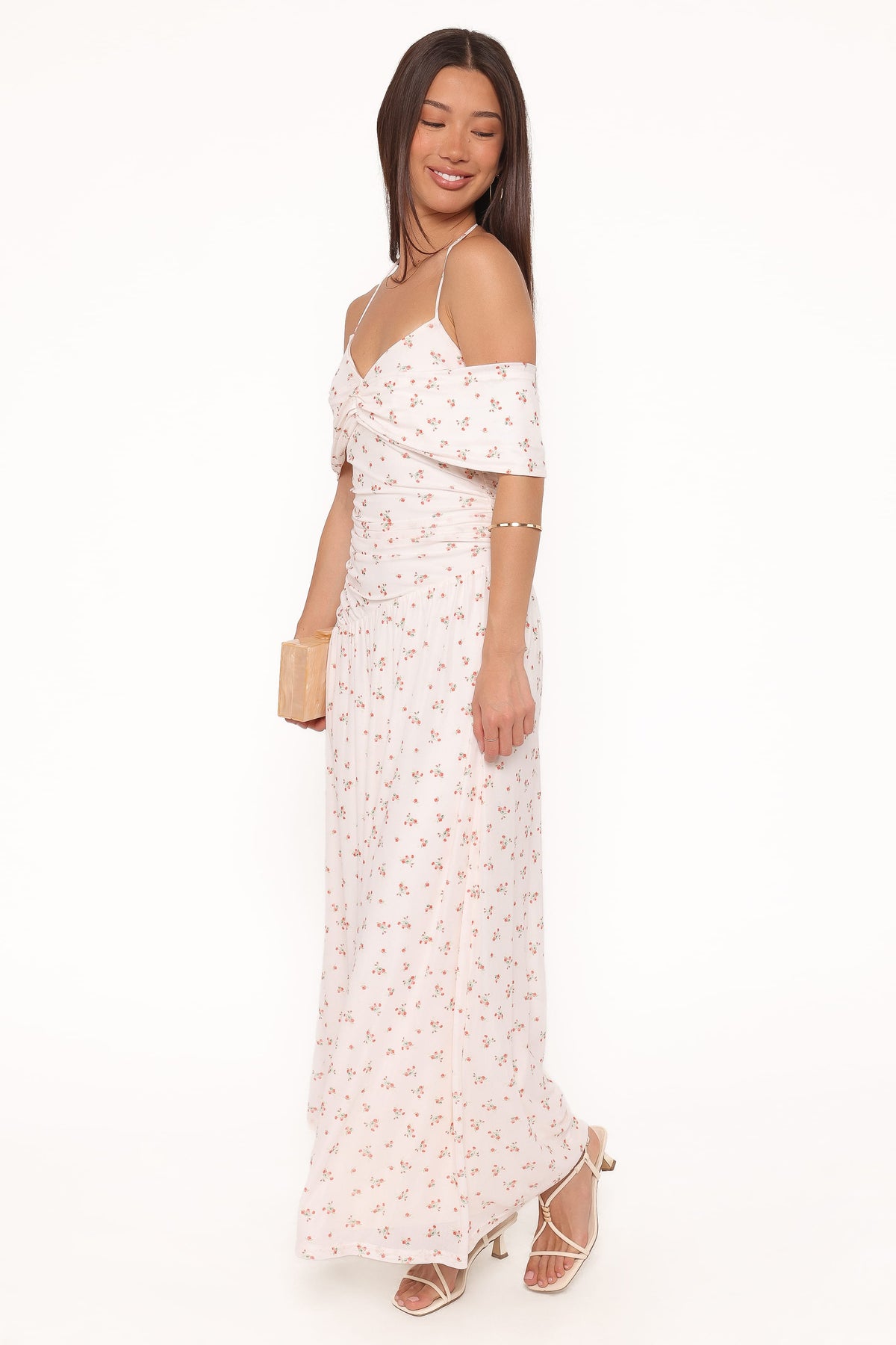Mayven Maxi Dress in White Ditsy – view 6 of 7